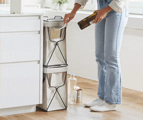 Betty Bossi Sac de recyclage avec support, 30 l pièces Betty