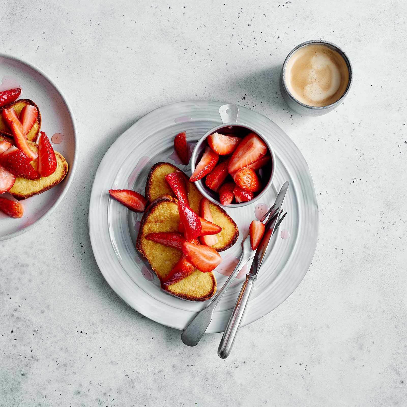 French Toast mit Erdbeeren