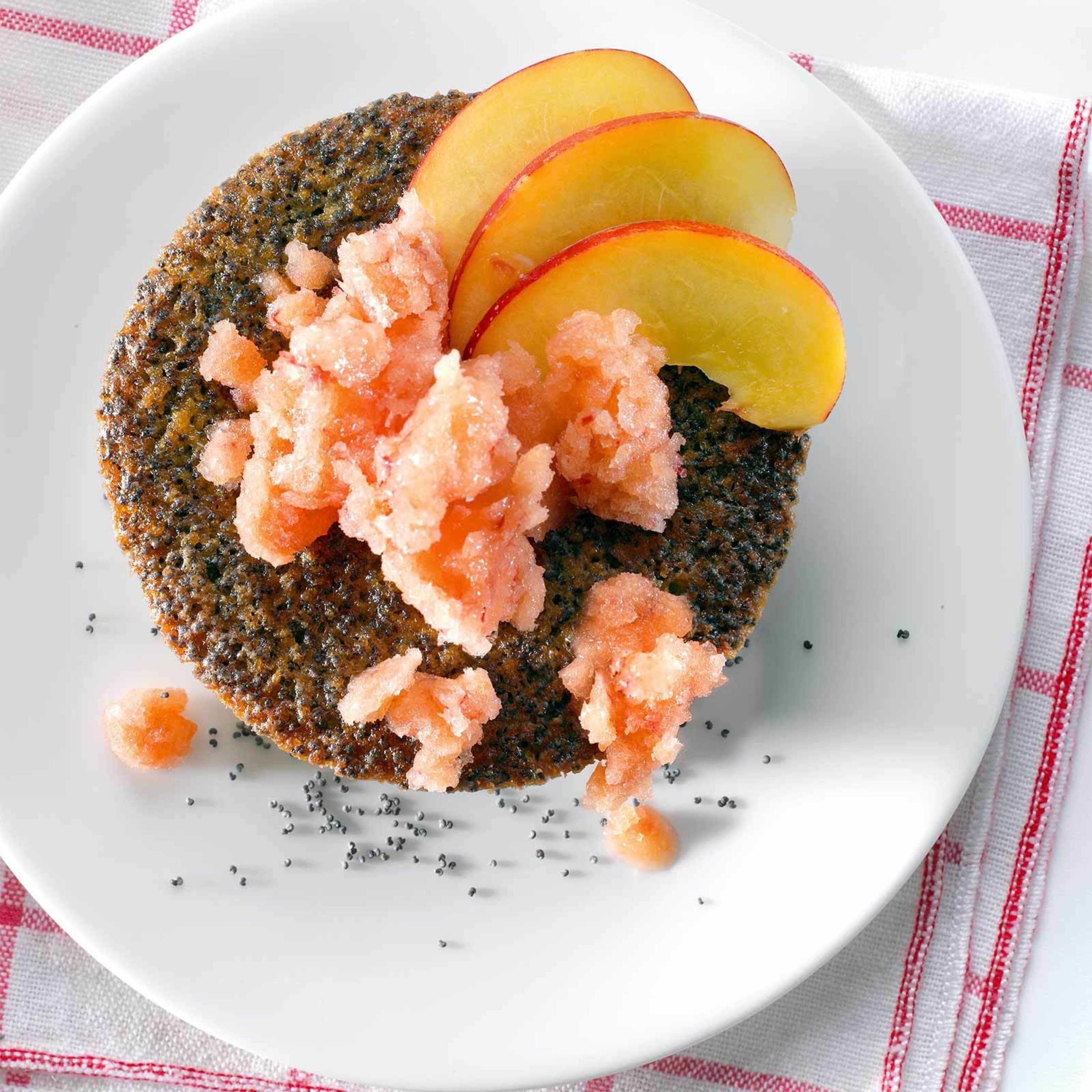 Mohnküchlein mit Granita