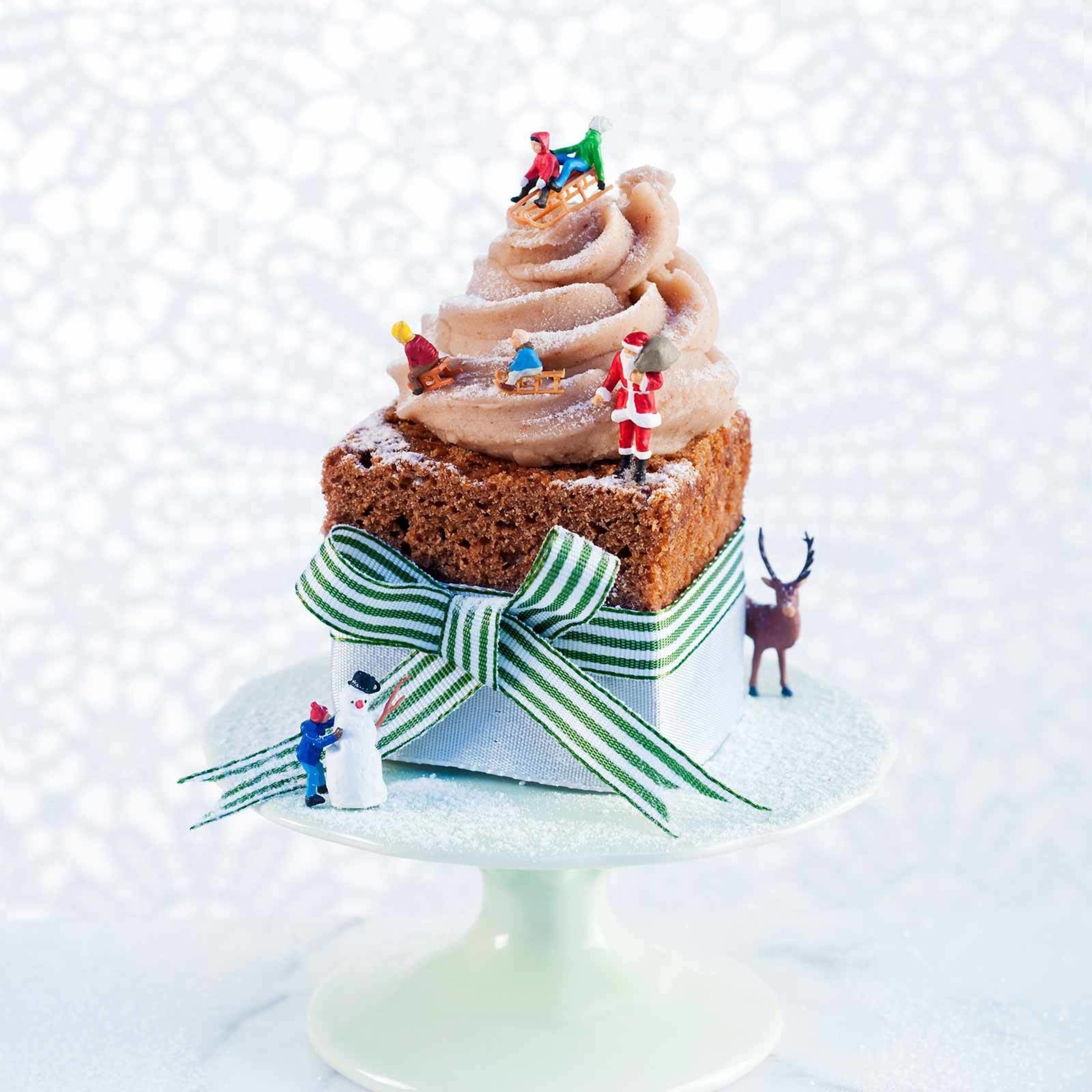 Lebkuchenwürfel mit Vermicelles
