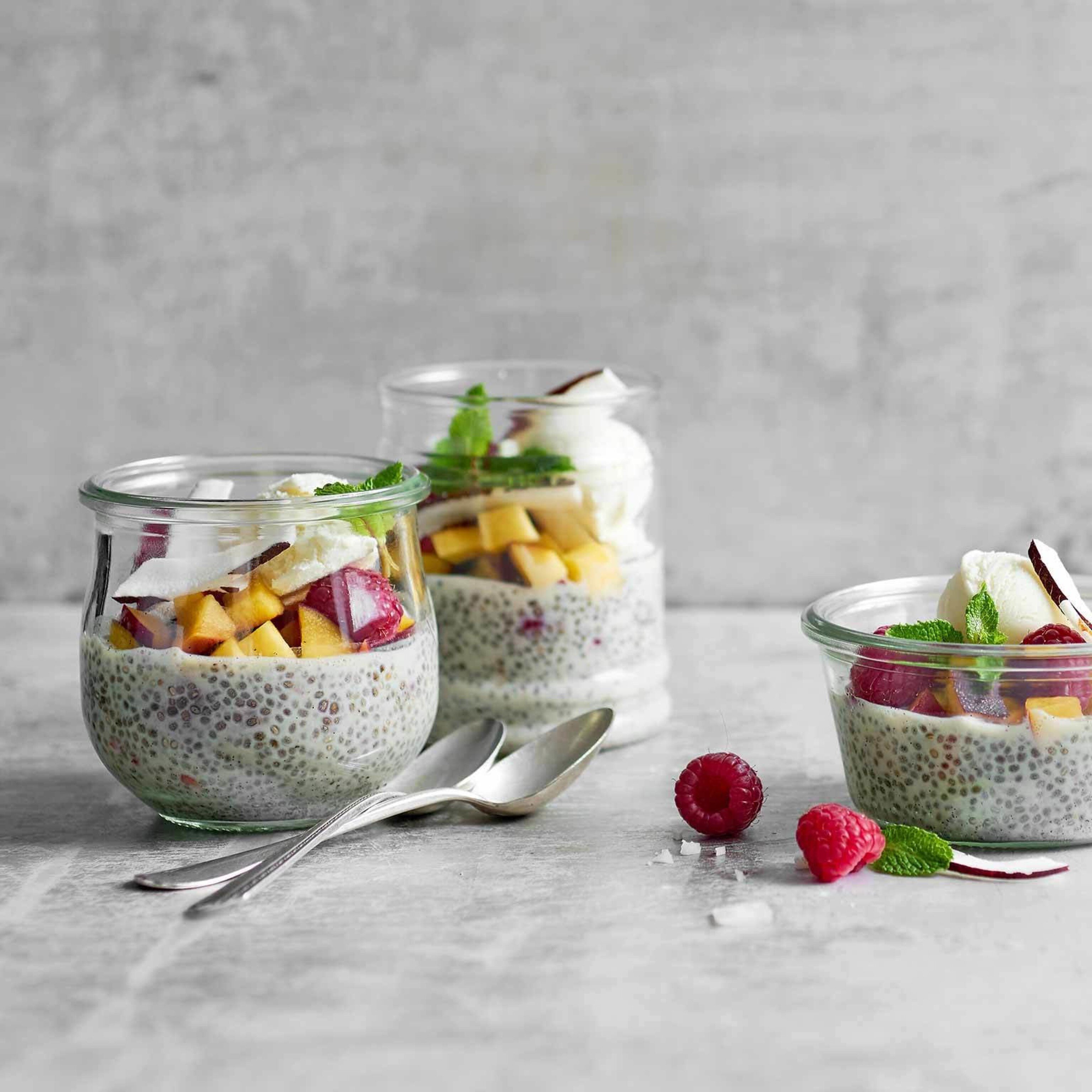 Pfirsich-Chia-Pudding