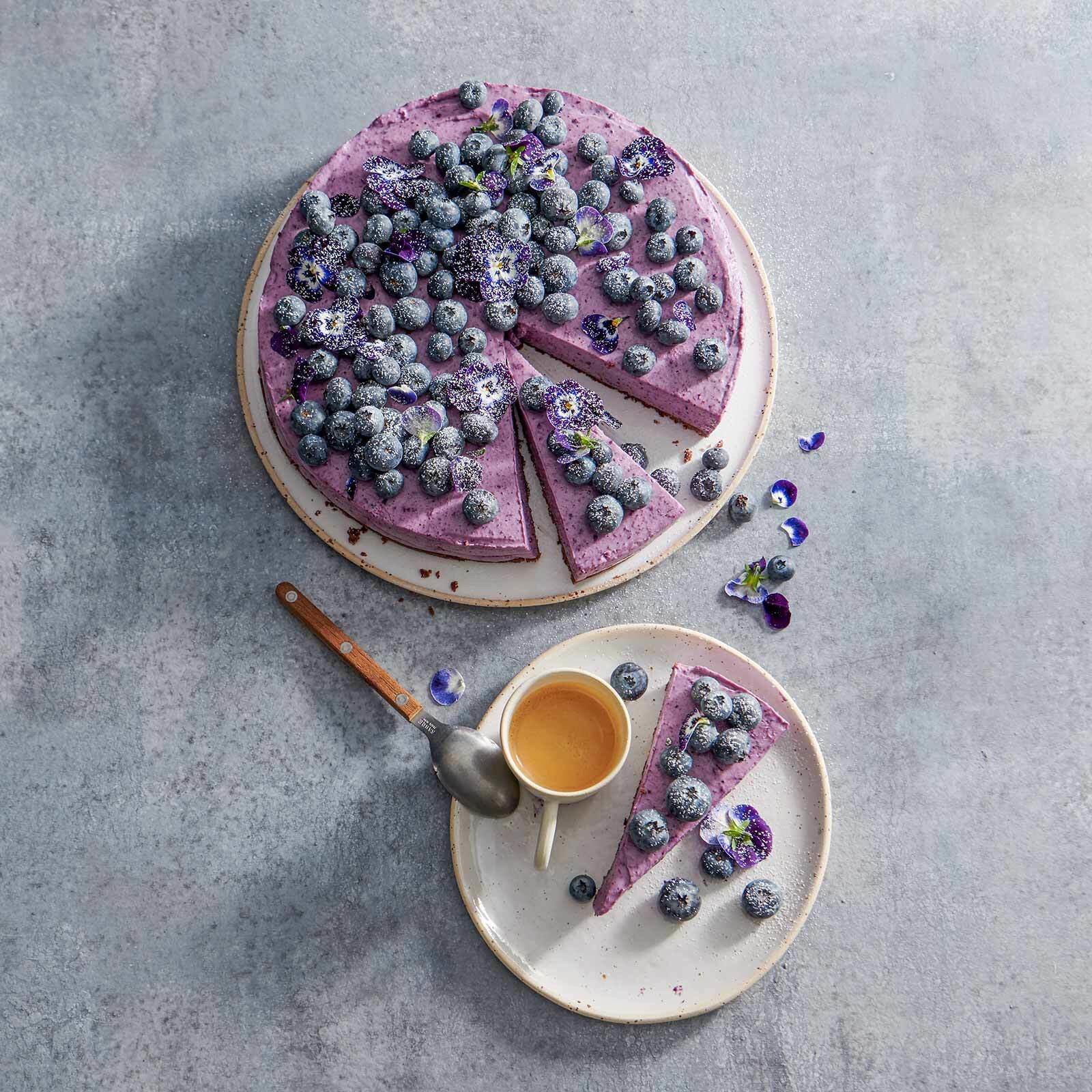 Cheesecake aux myrtilles