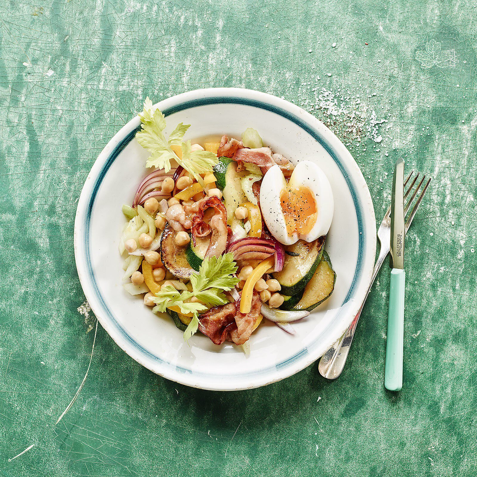 Kichererbsen-Zucchini-Salat