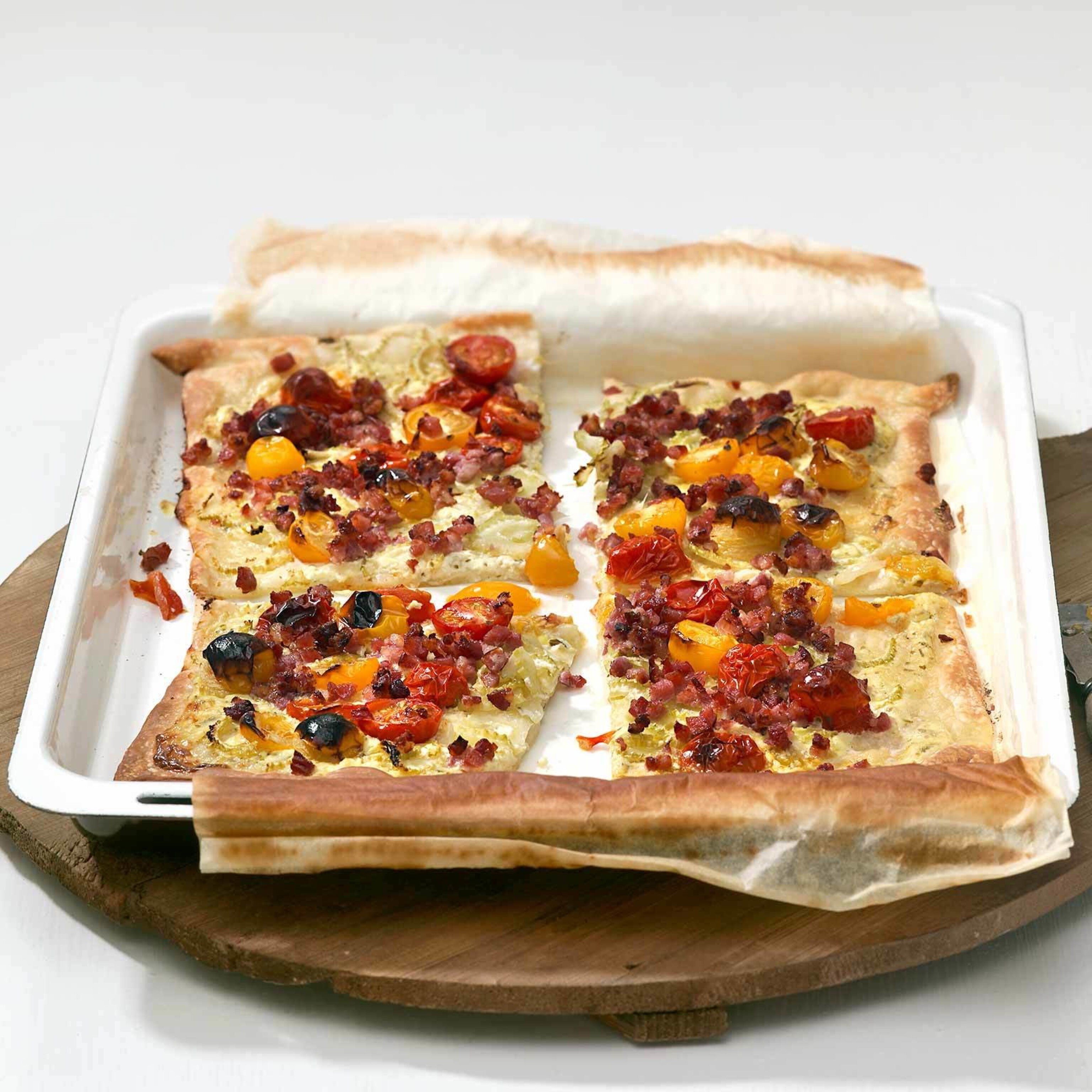 Tomaten-Flammkuchen