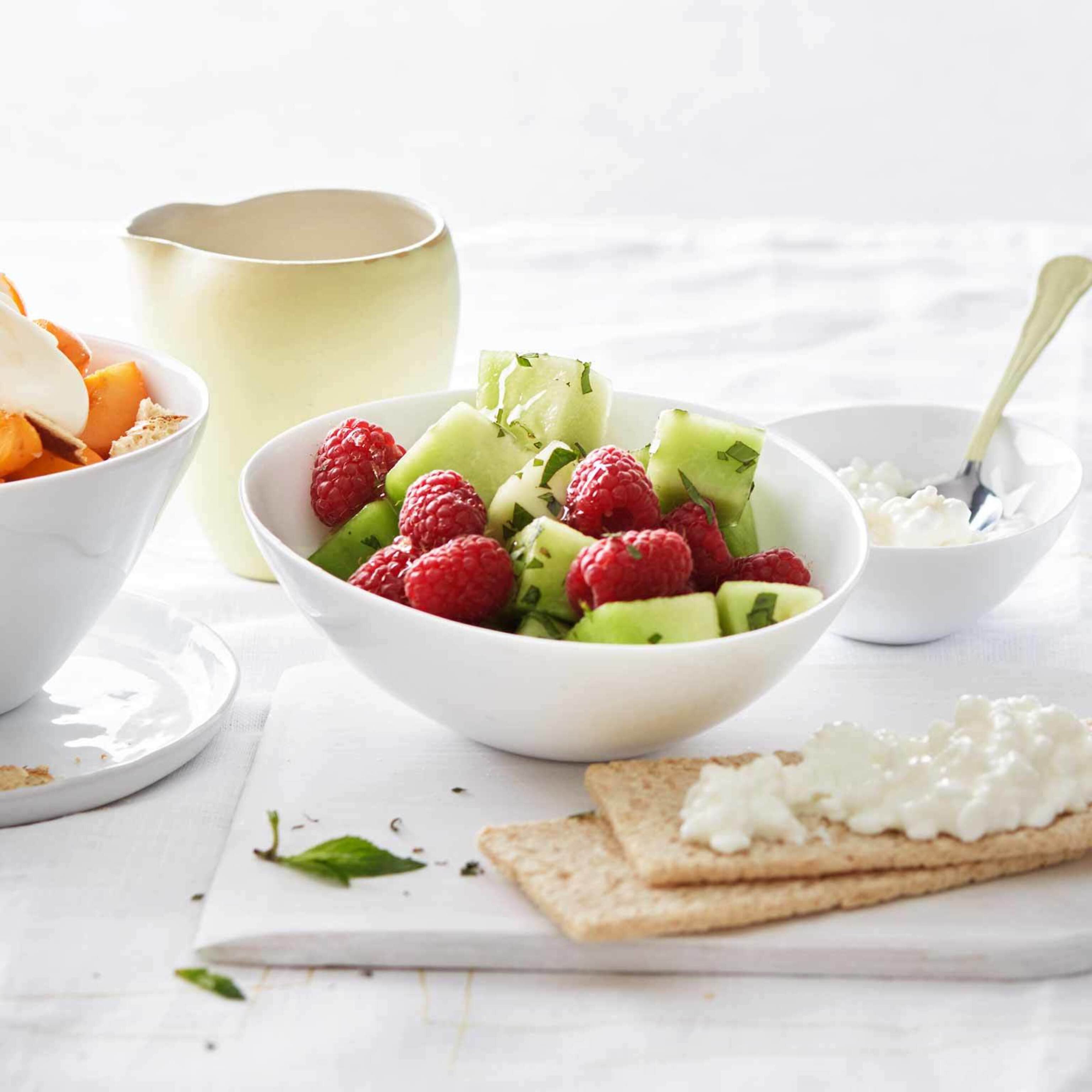 Bol framboises-melon