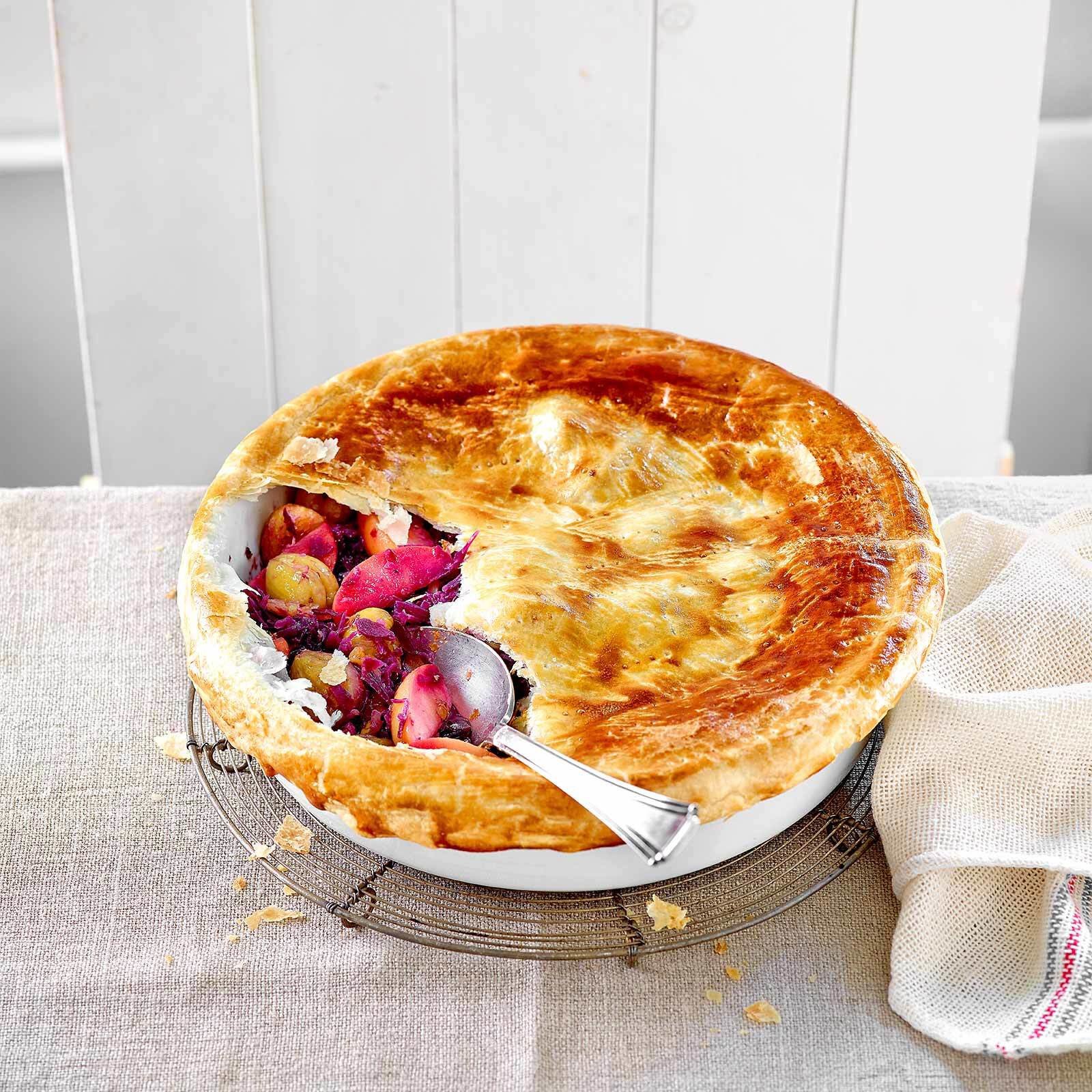 Rotkraut-Pie