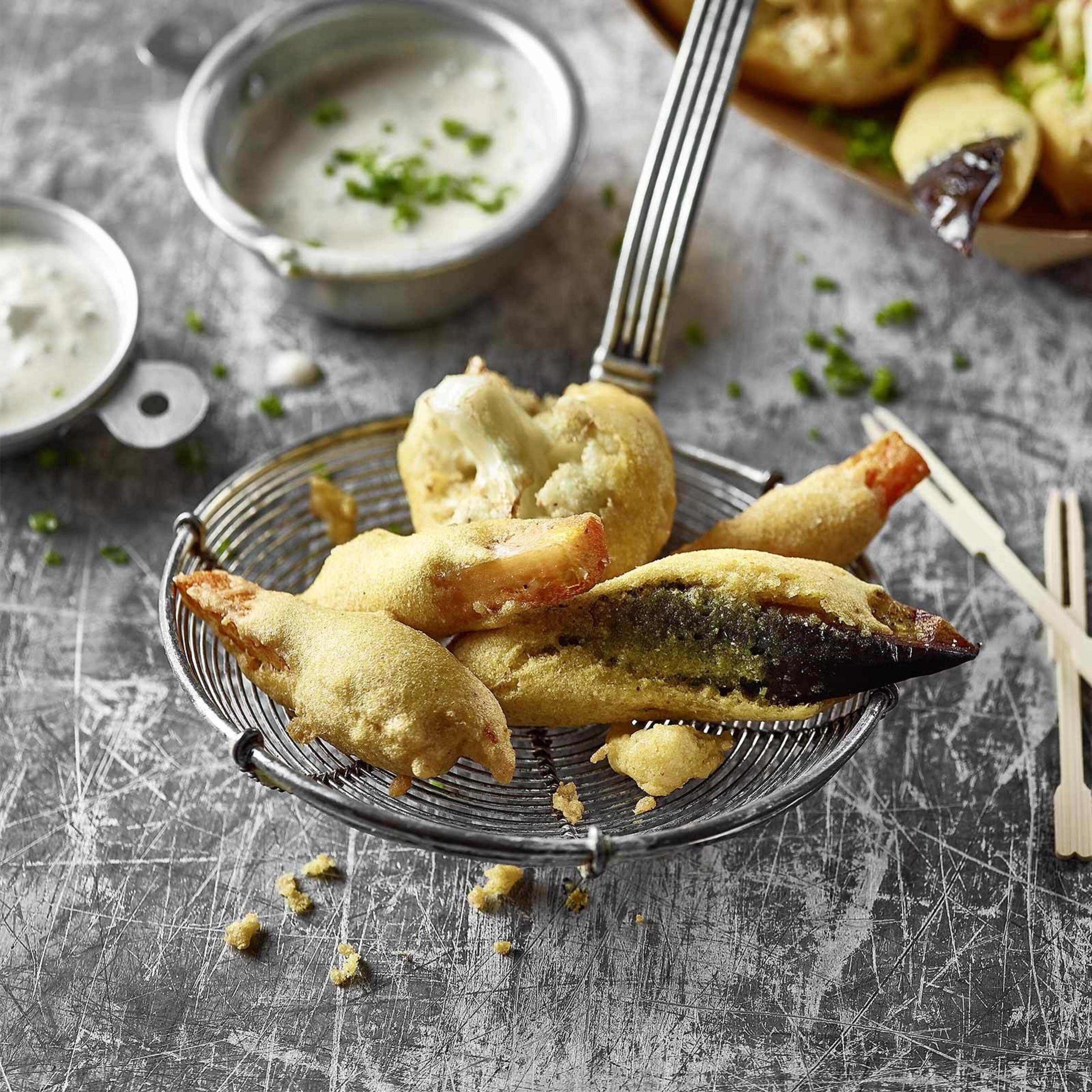 Pakoras indiens et dip au tamarin