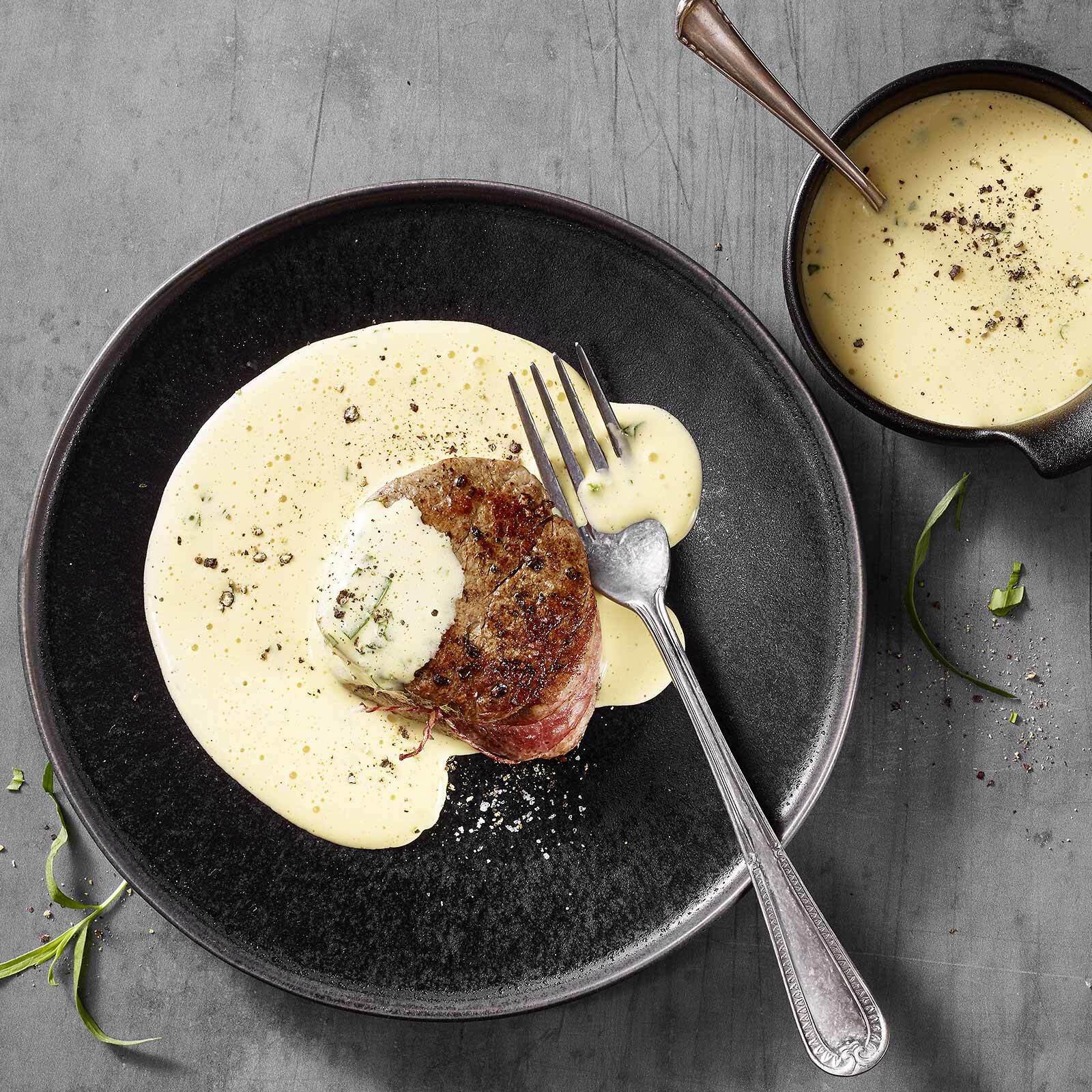 Tournedos an Bérnaise-Sauce