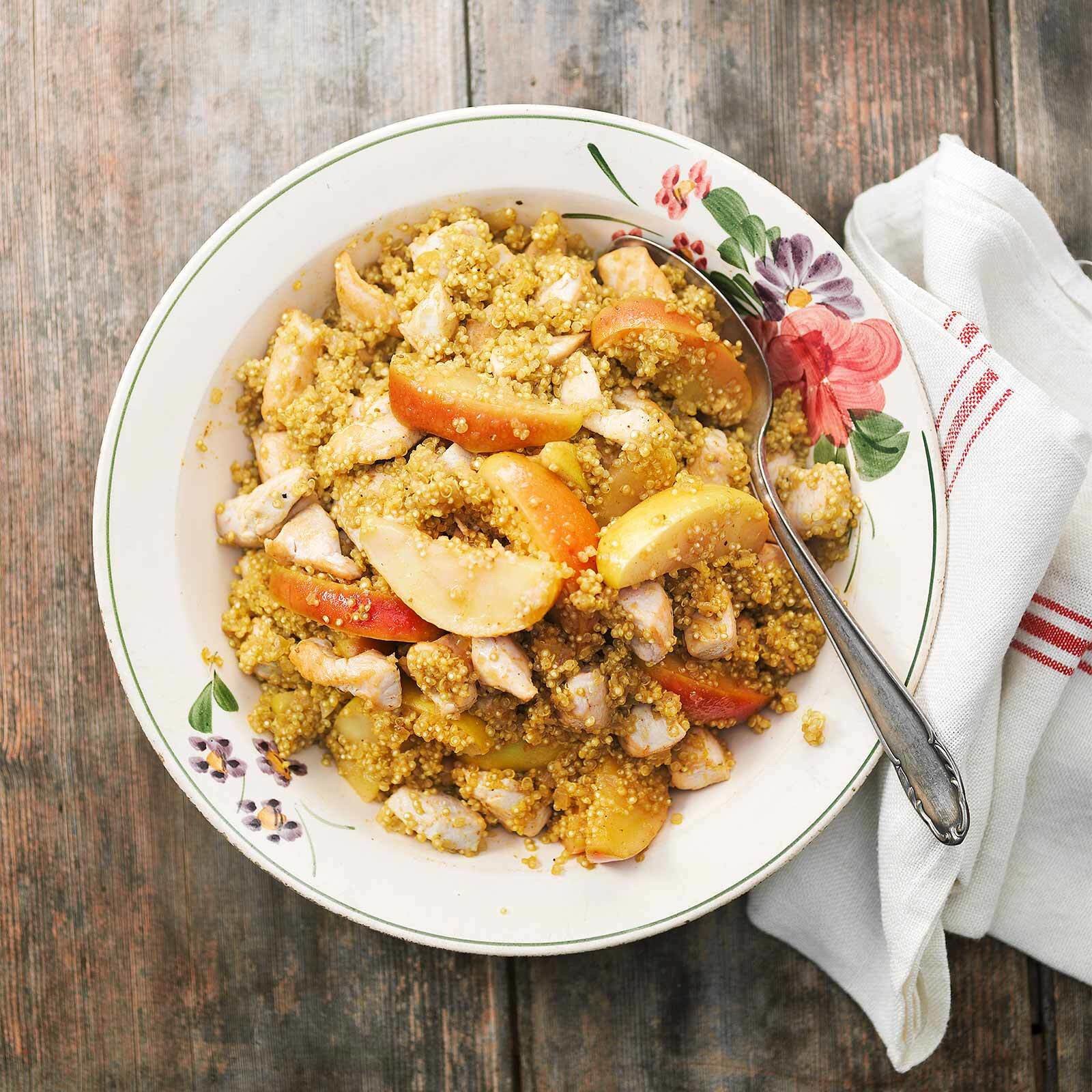 Apfel-Poulet-Topf
