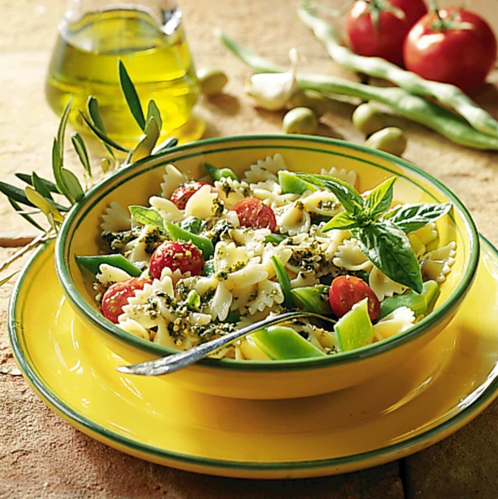 Farfalle au pesto d’olives
