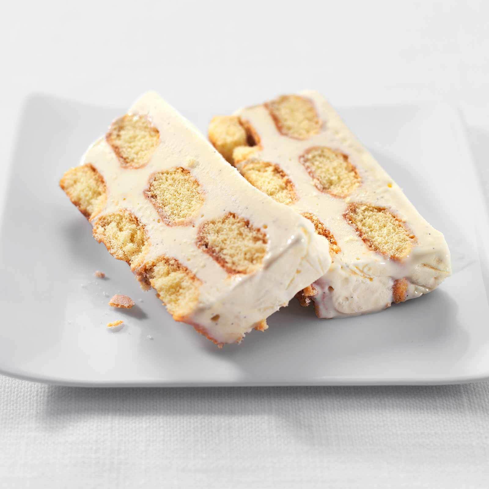 Gefrorenes Vanille-Soja-Tiramisu