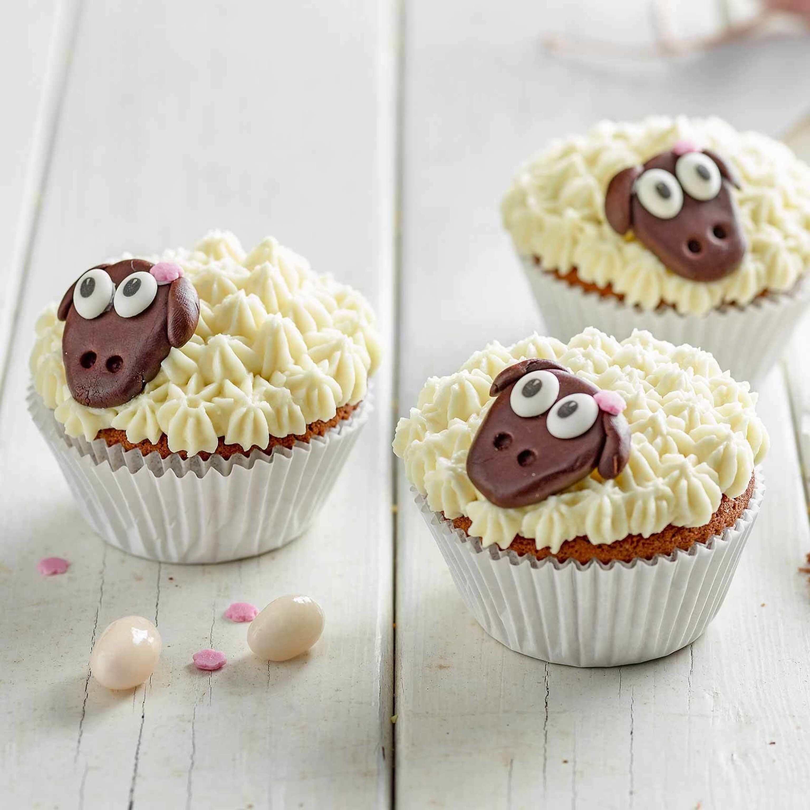 Schaf-Cupcakes