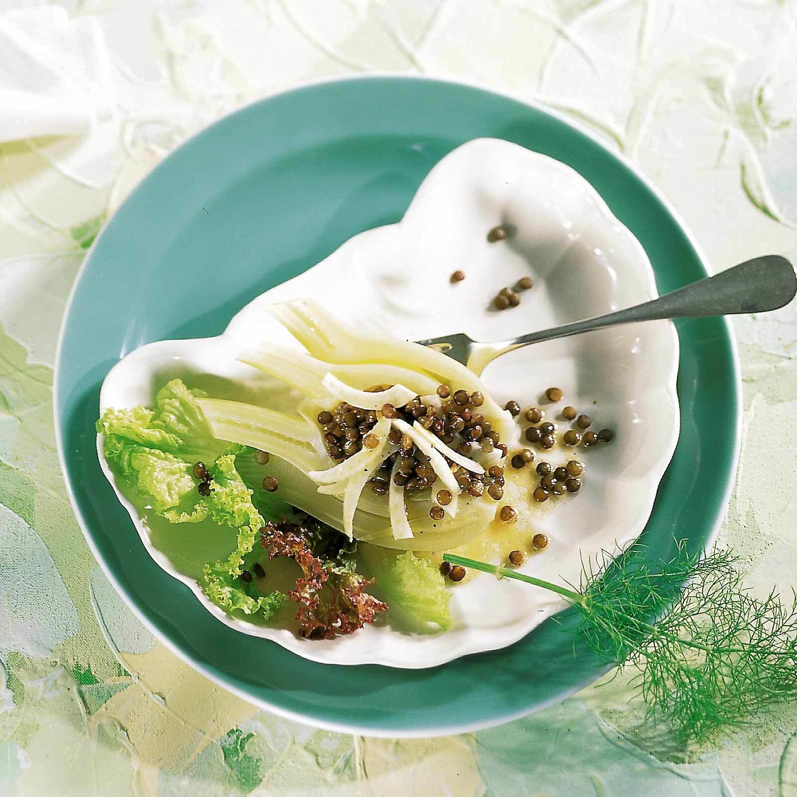 Linsensalat mit Fenchel