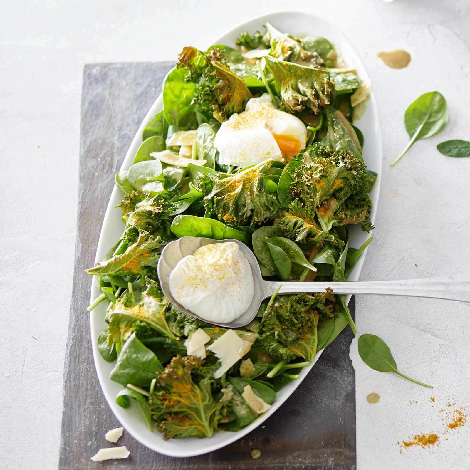 Salade kale-épinards