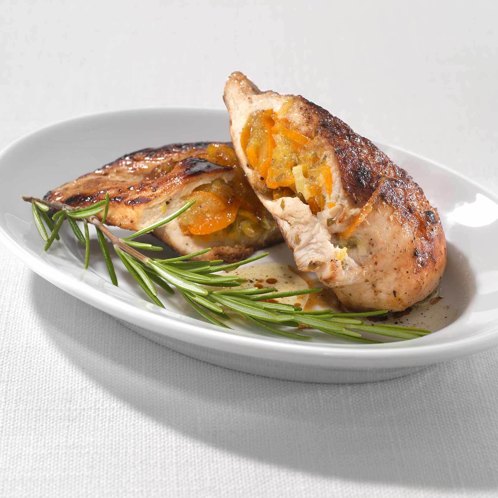Pouletbrüstli mit Kumquat-Rosmarin-Füllung