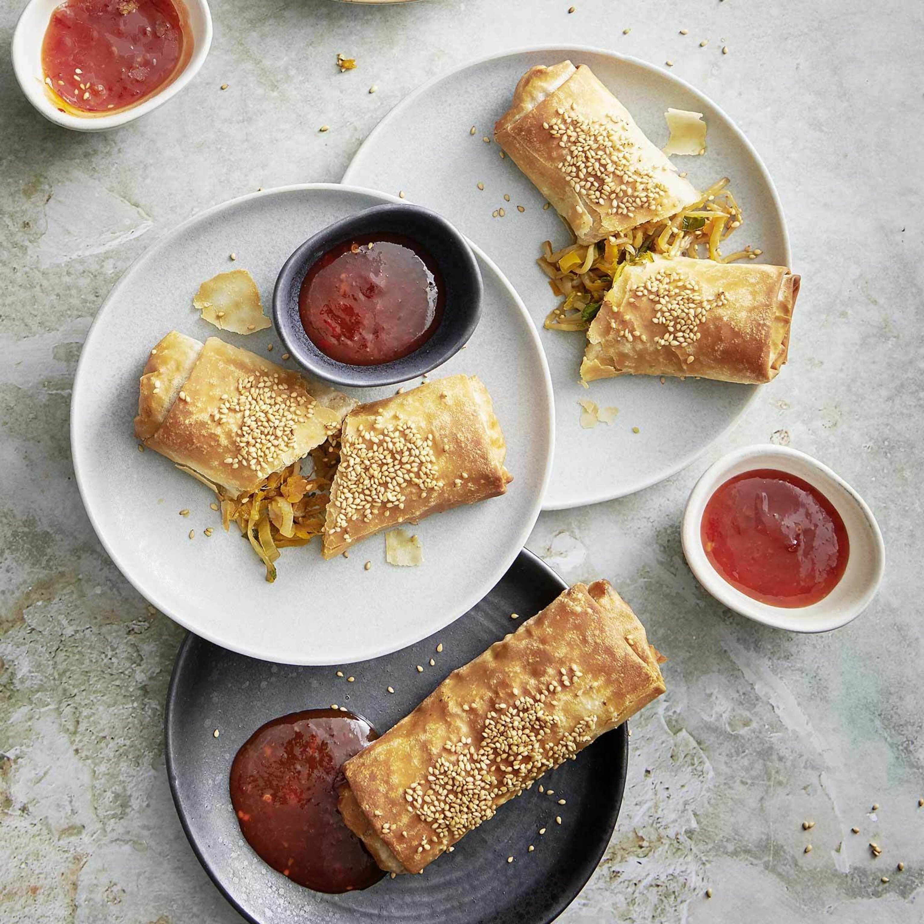 Airfryer Asiatische Gemüserollen