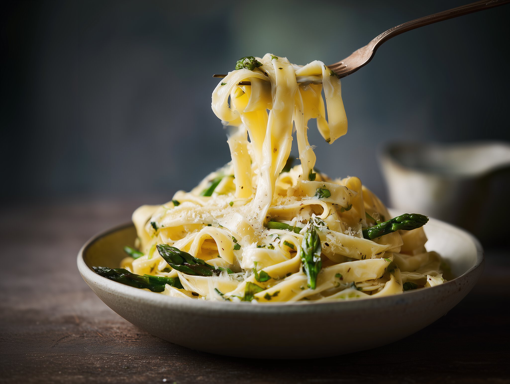 Tagliatelle mit Spargelrahmsauce