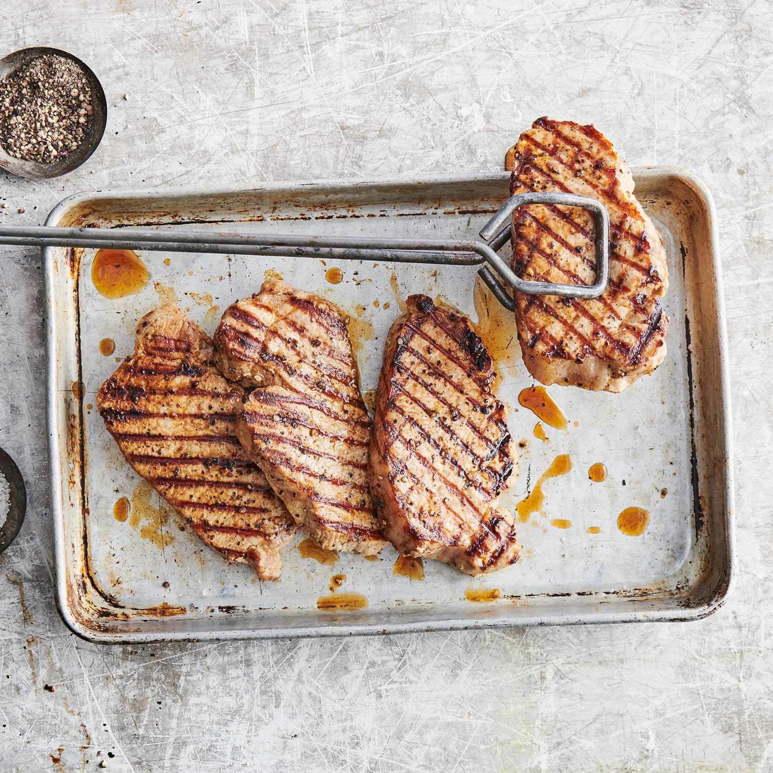 Le steak grillé