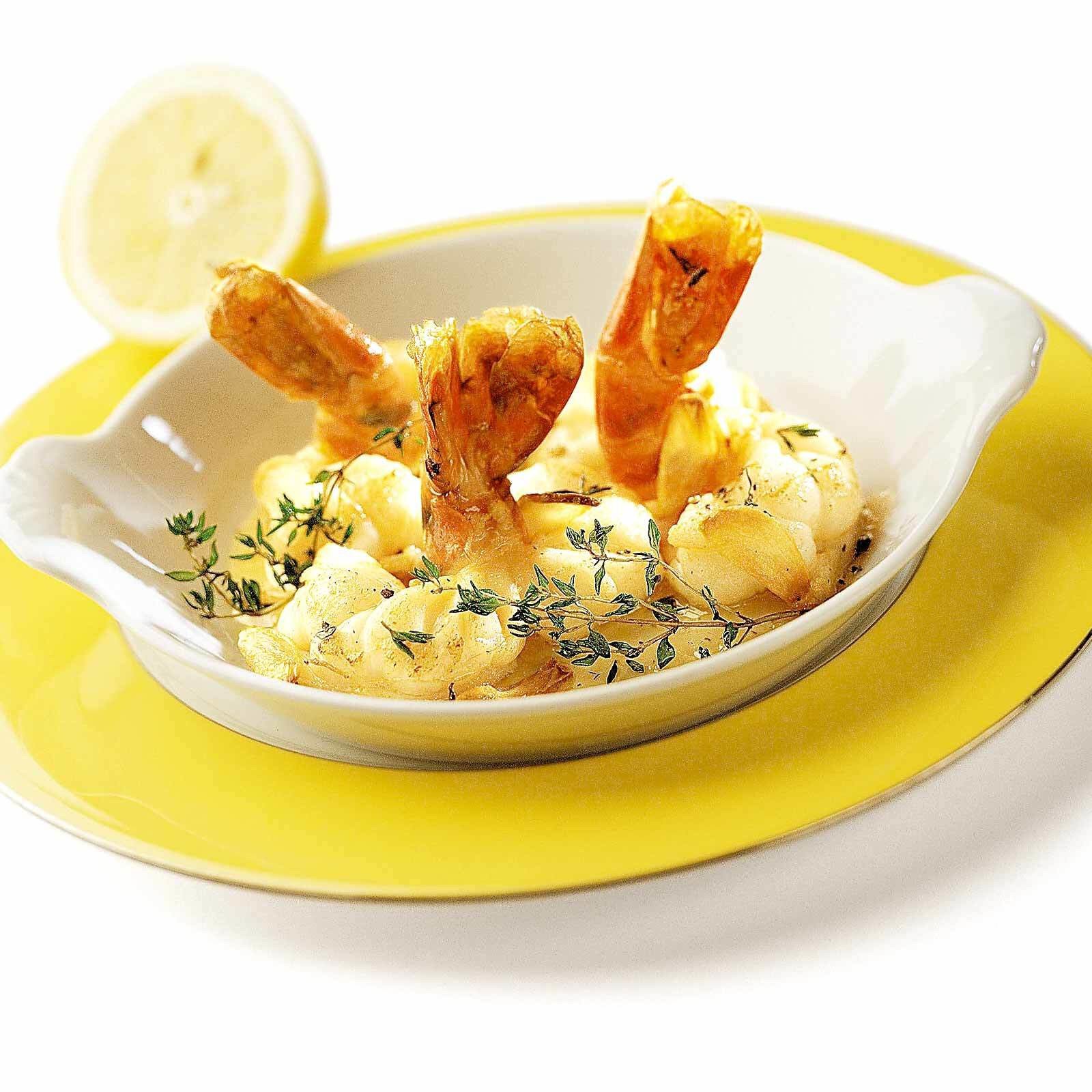 Crevetten mit Zitronenthymian