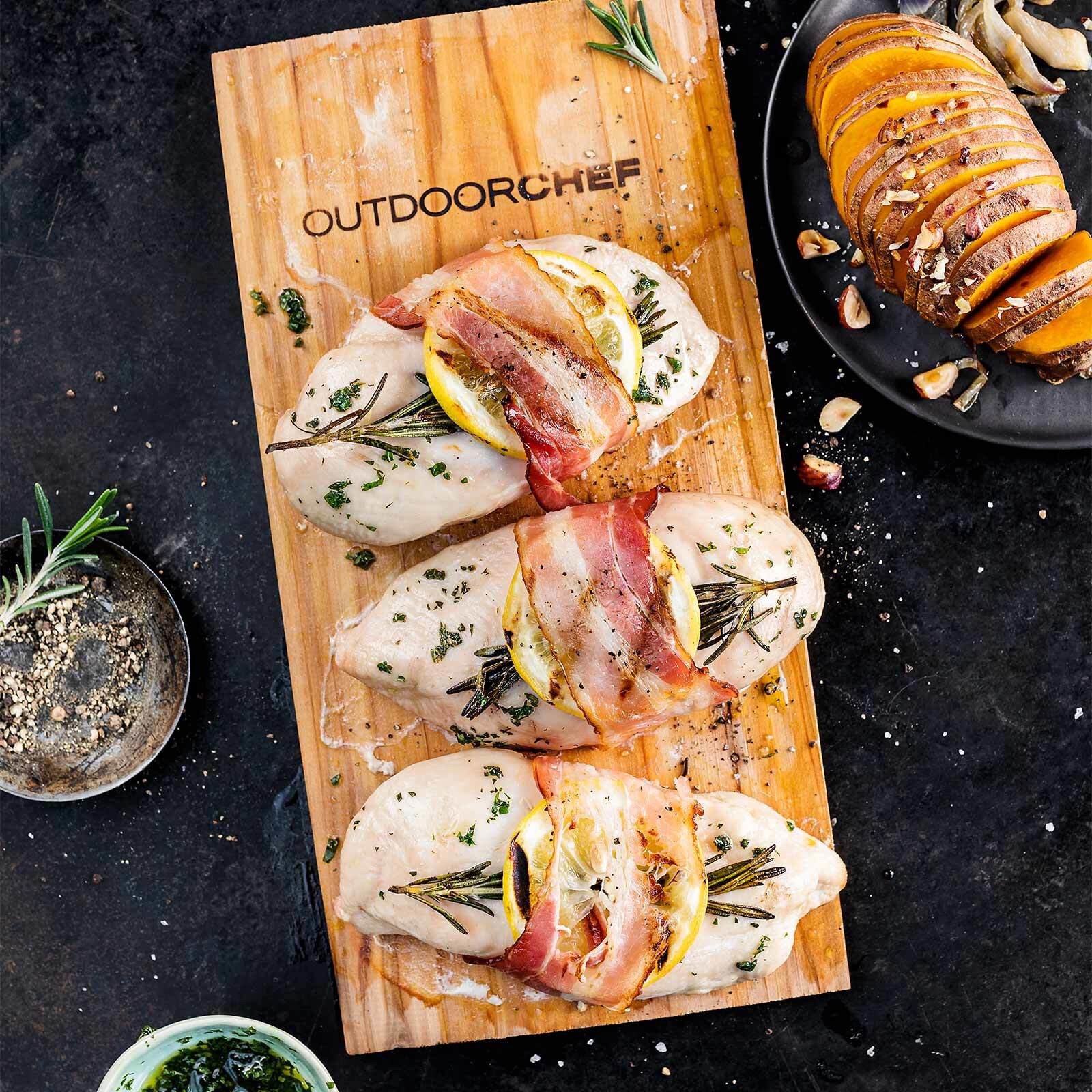 Saftige Pouletbrüstli mit Süsskartoffeln