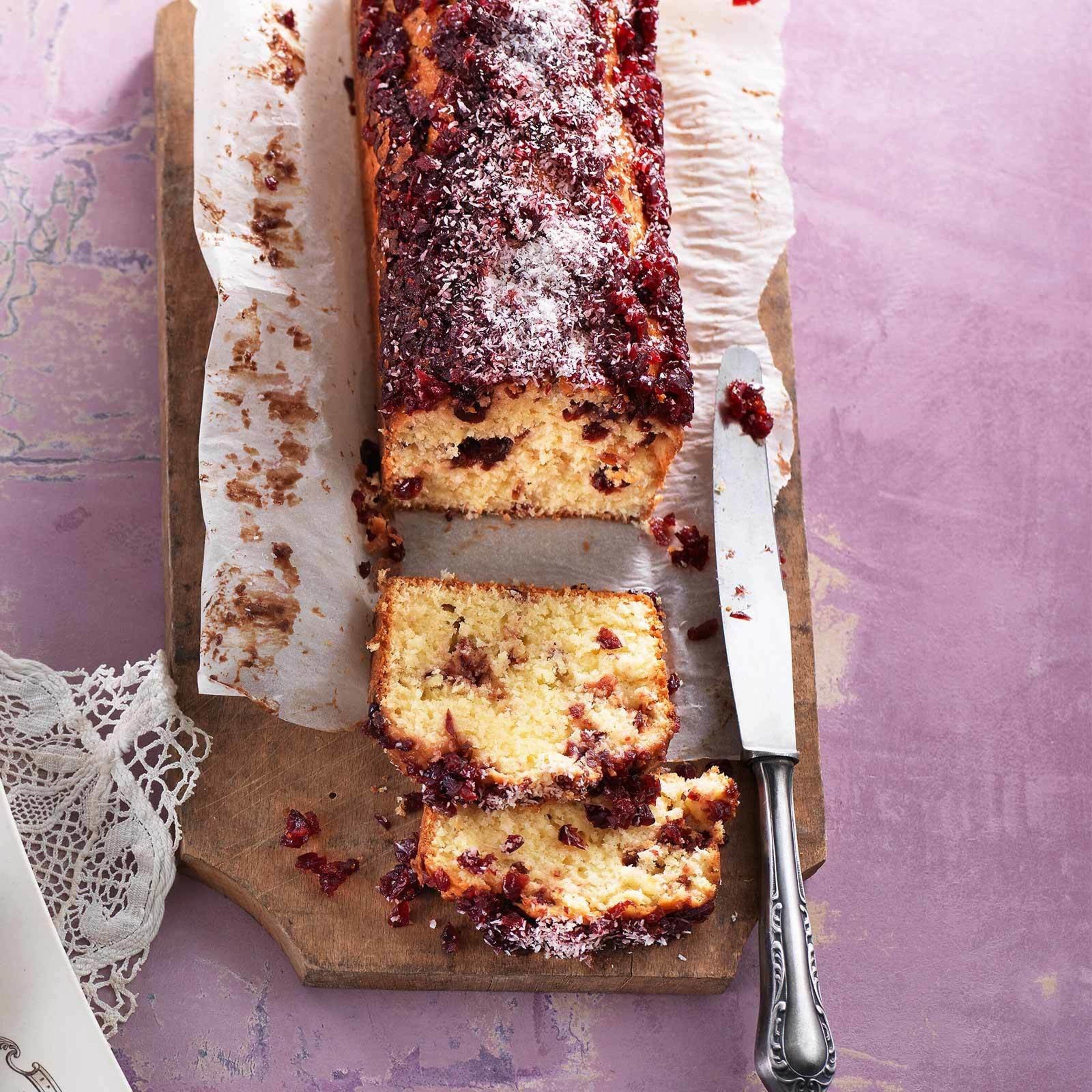 Cake coco aux canneberges