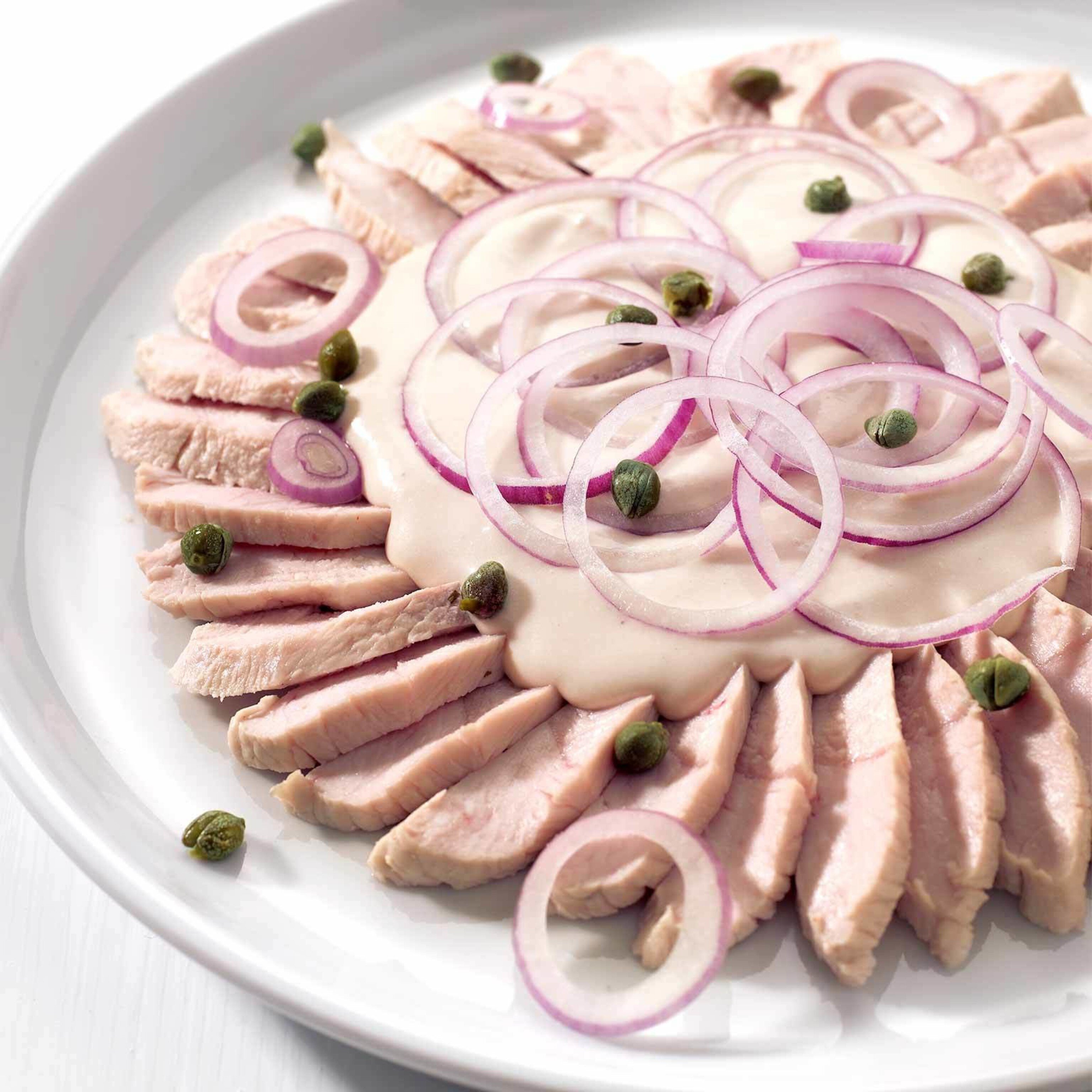 Truten-Tagliata mit Bohnensauce