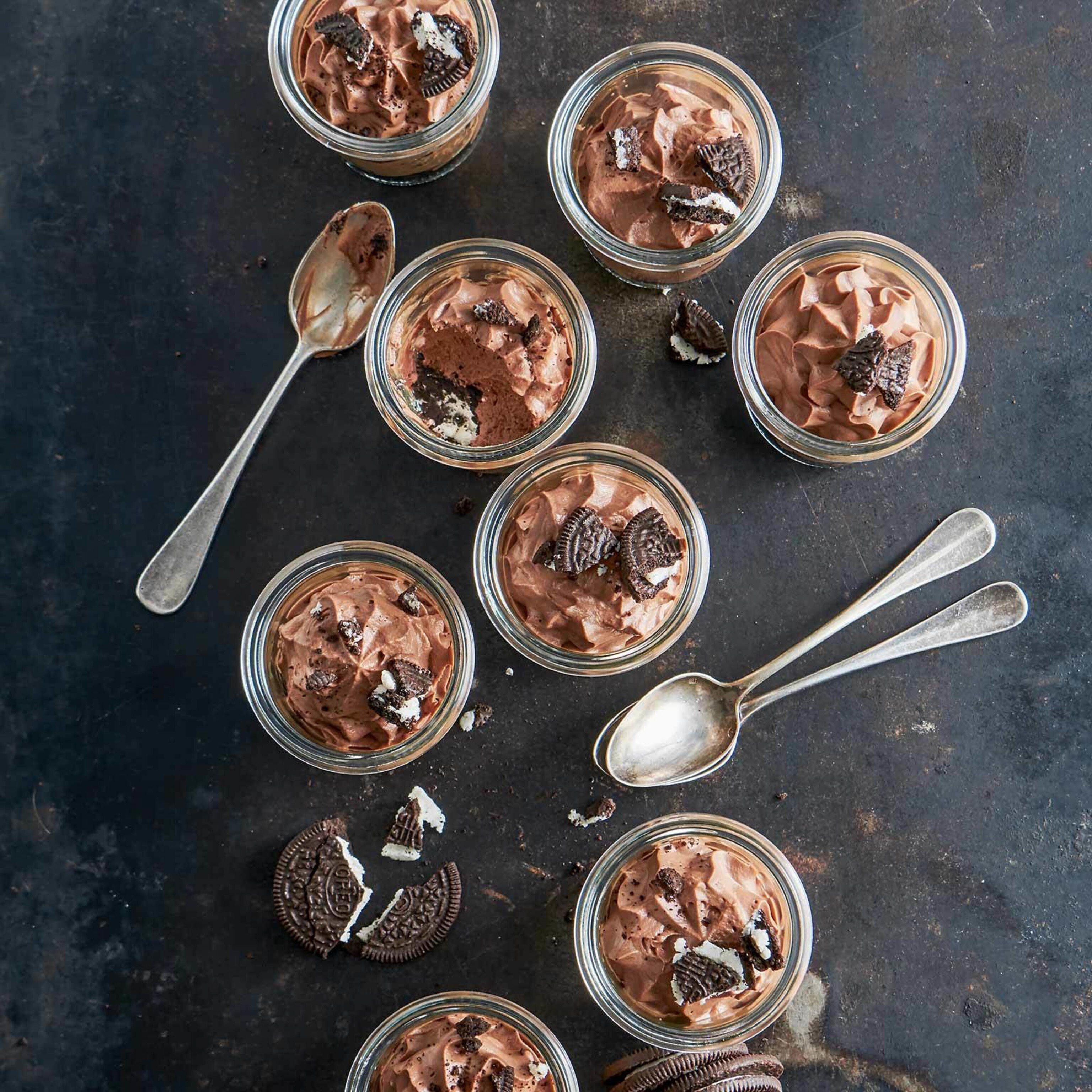 Schokolade-Cheesecake im Glas