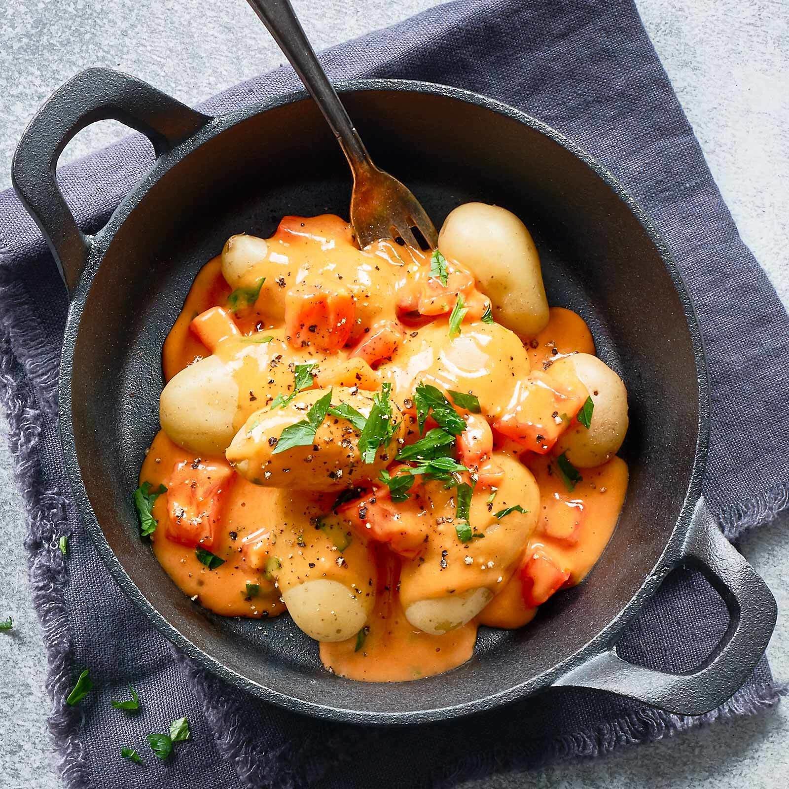 Tomaten-Fondue-Kartoffeln