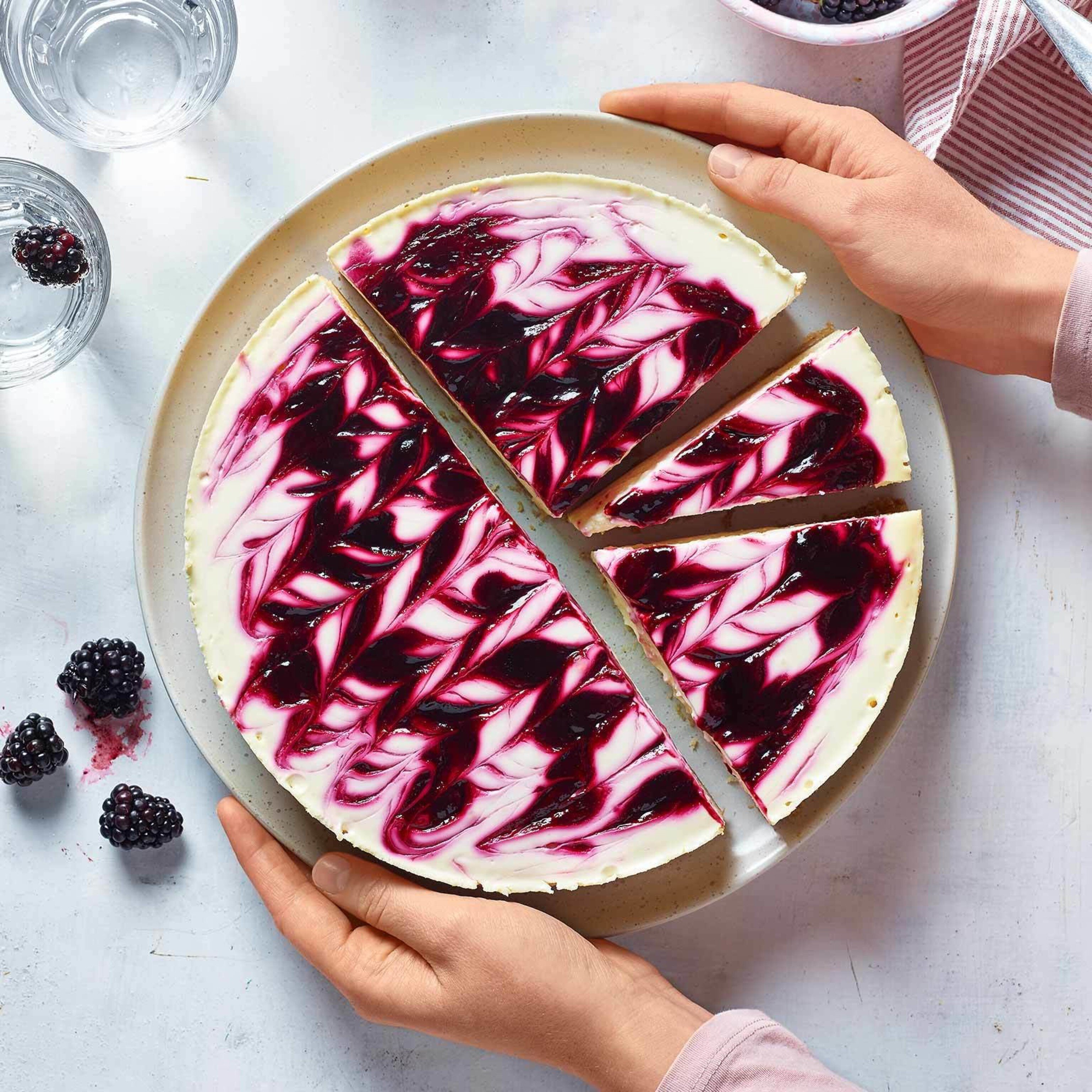 Cheesecake aux mûres