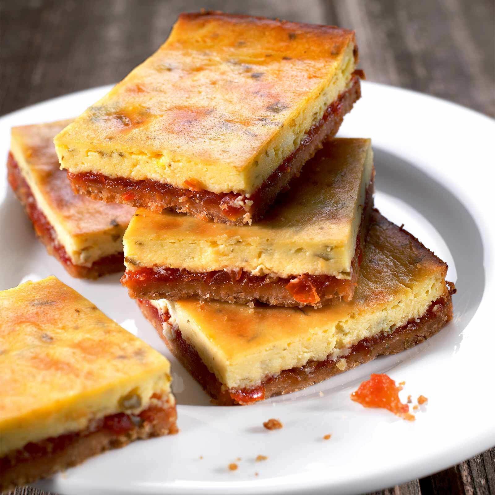 Cheese-cake de tomates au basilic