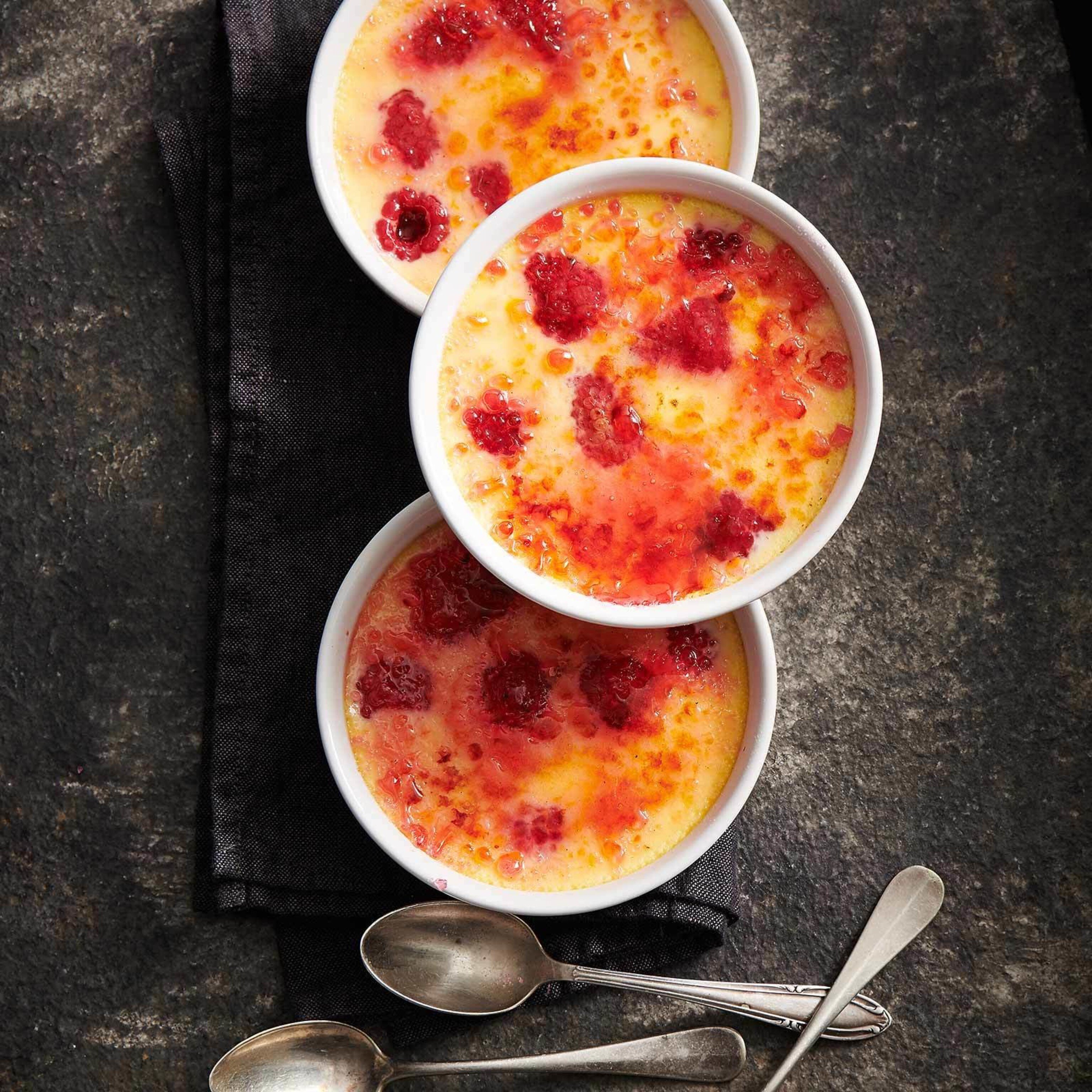 Himbeer-Crème-brûlée