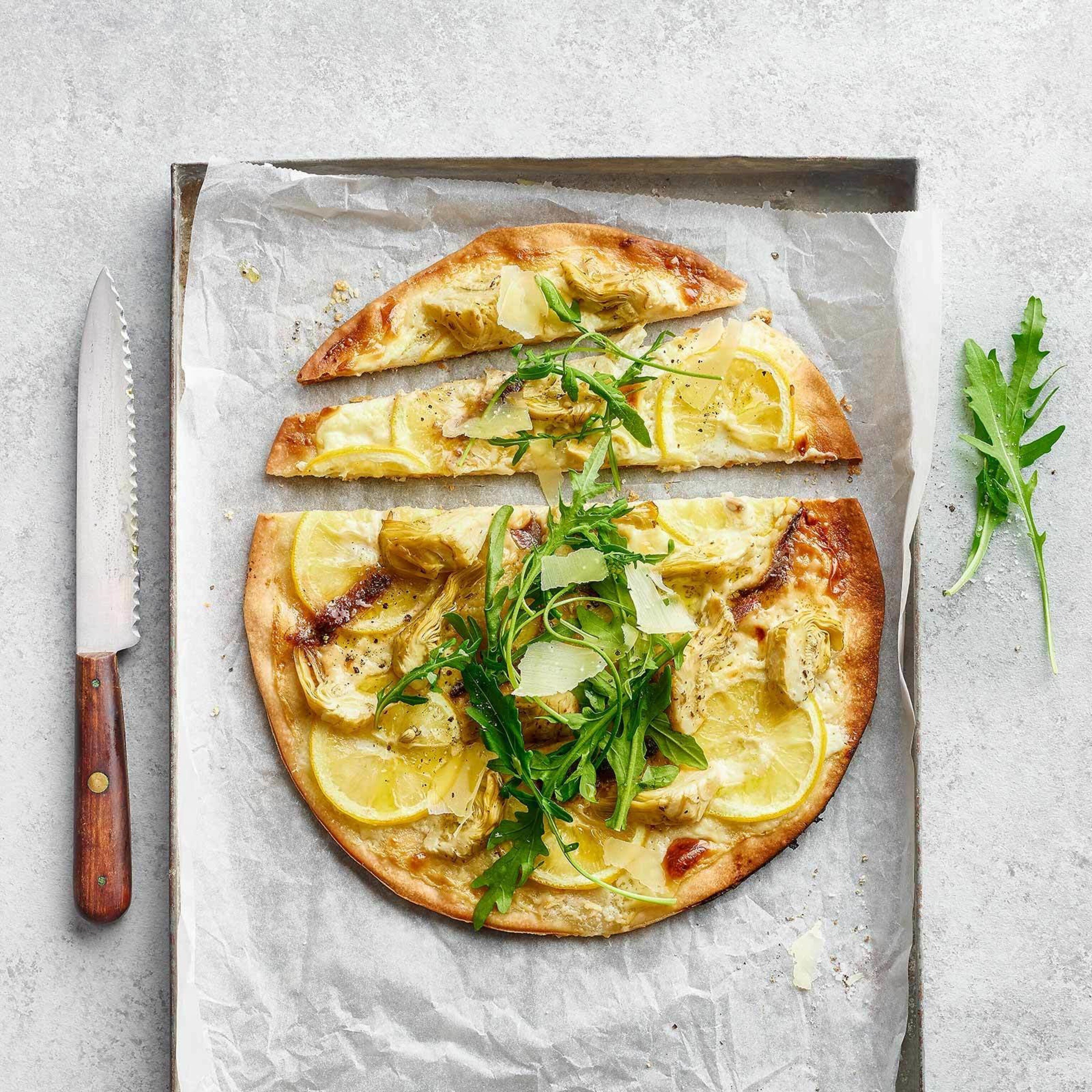 Glutenfreie Artischocken-Pizza