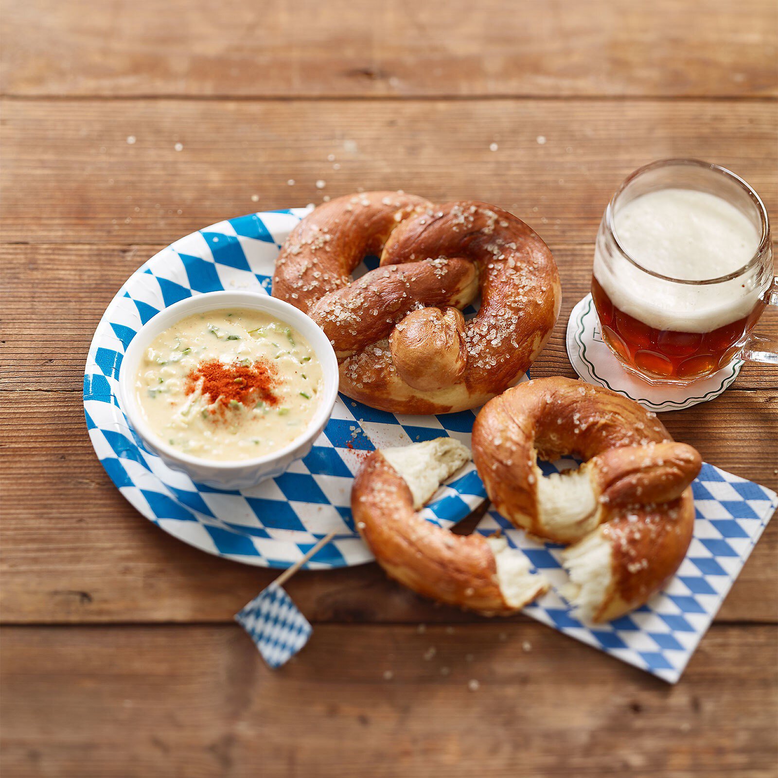 Bretzels et obatzda