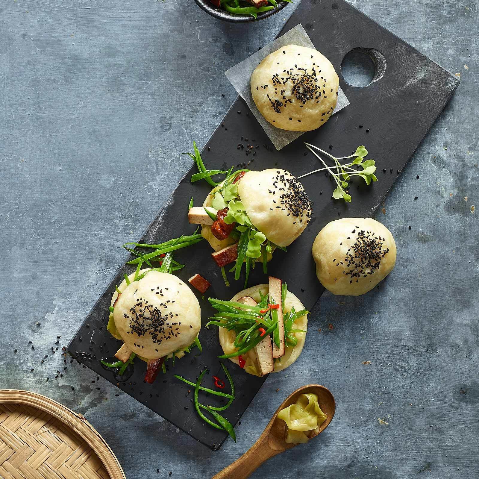 Buns mit süss-sauren Gurken