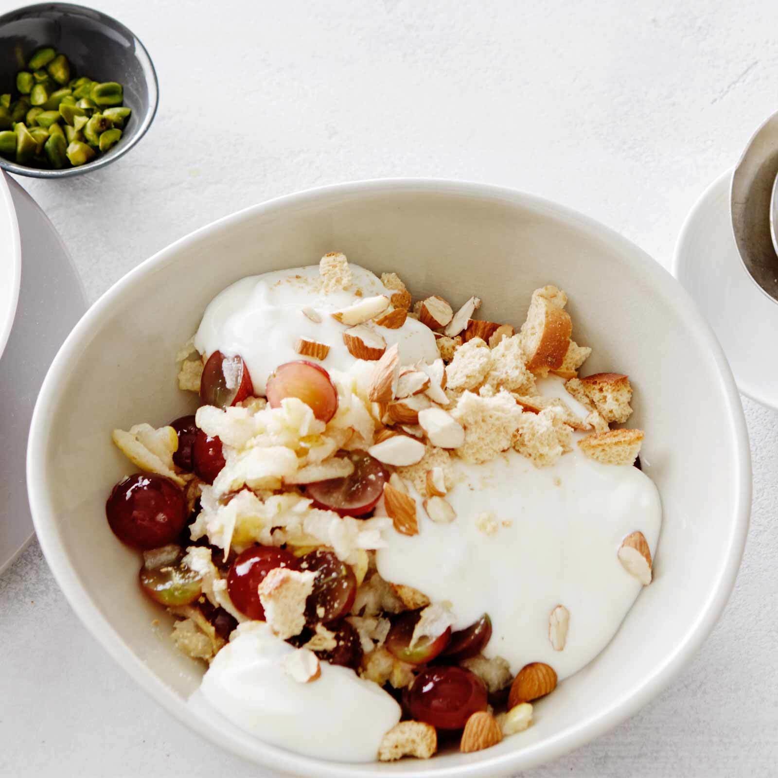 Birnen-Trauben-Joghurt