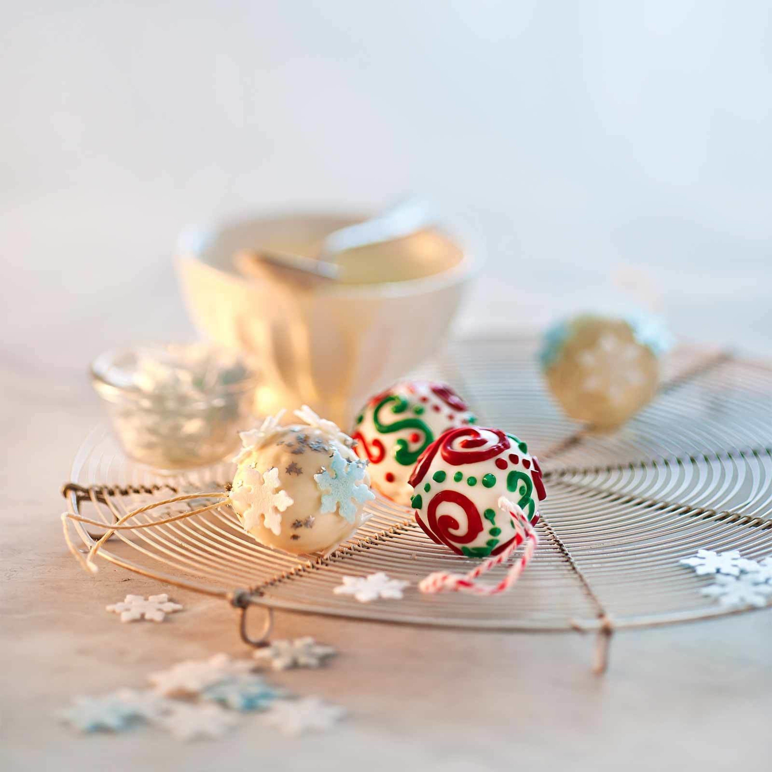 Süsse Christbaumkugeln