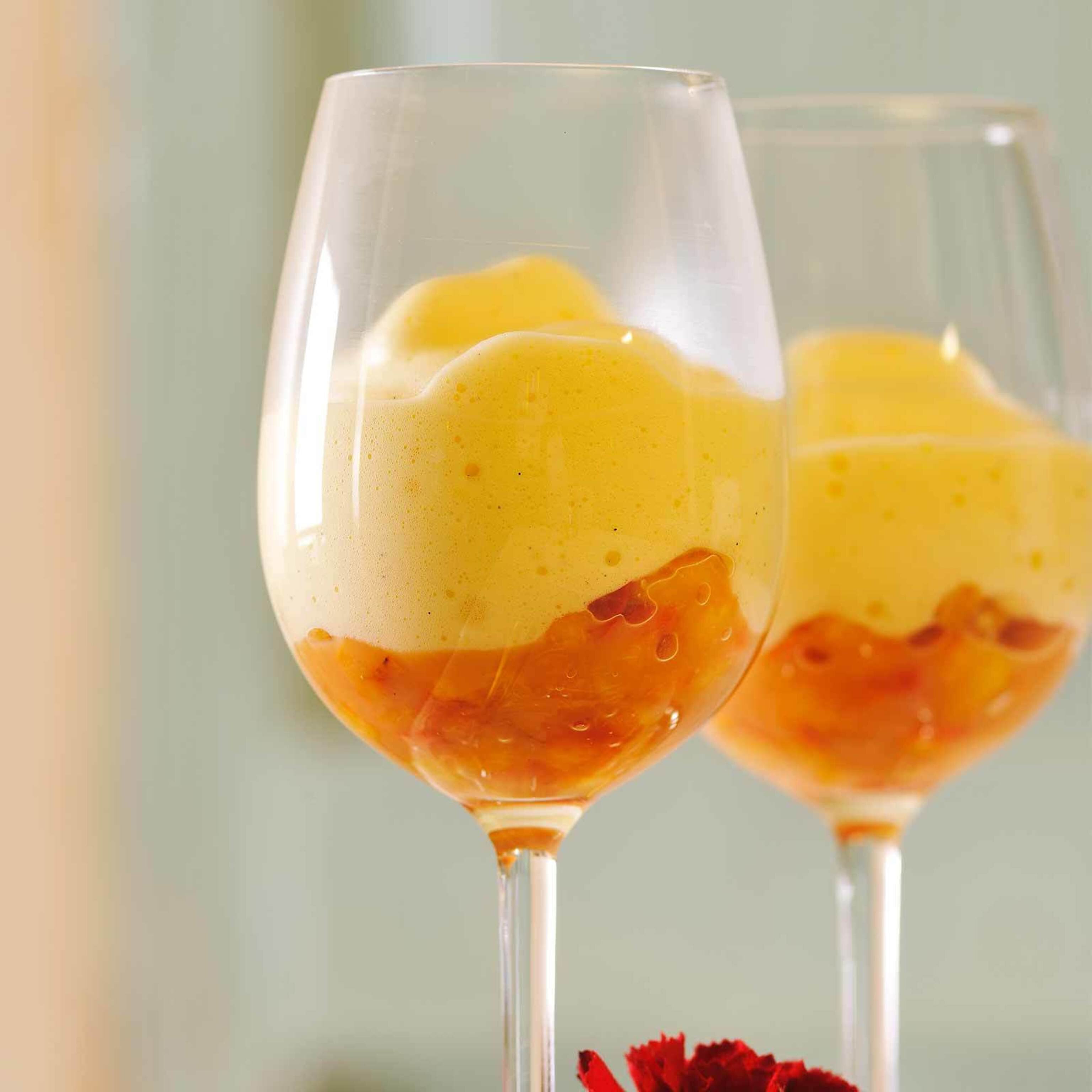 Zabaglione alla pesca