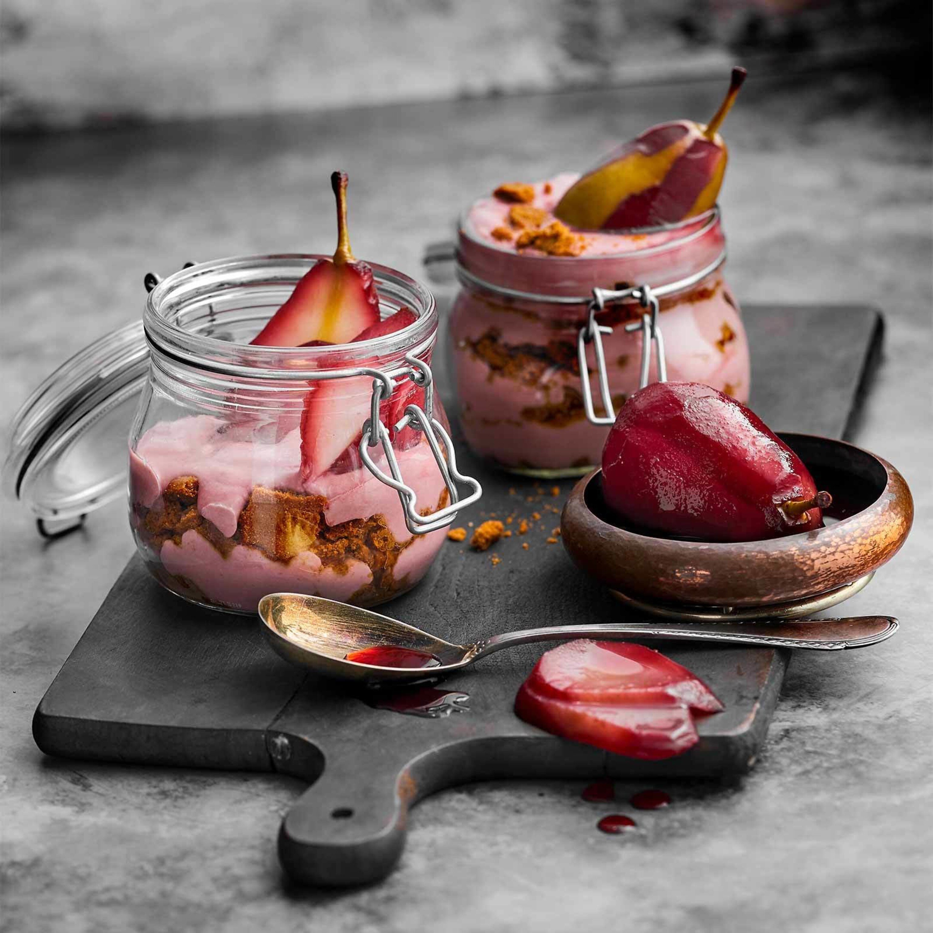 Birnen-Tiramisu mit Cassis