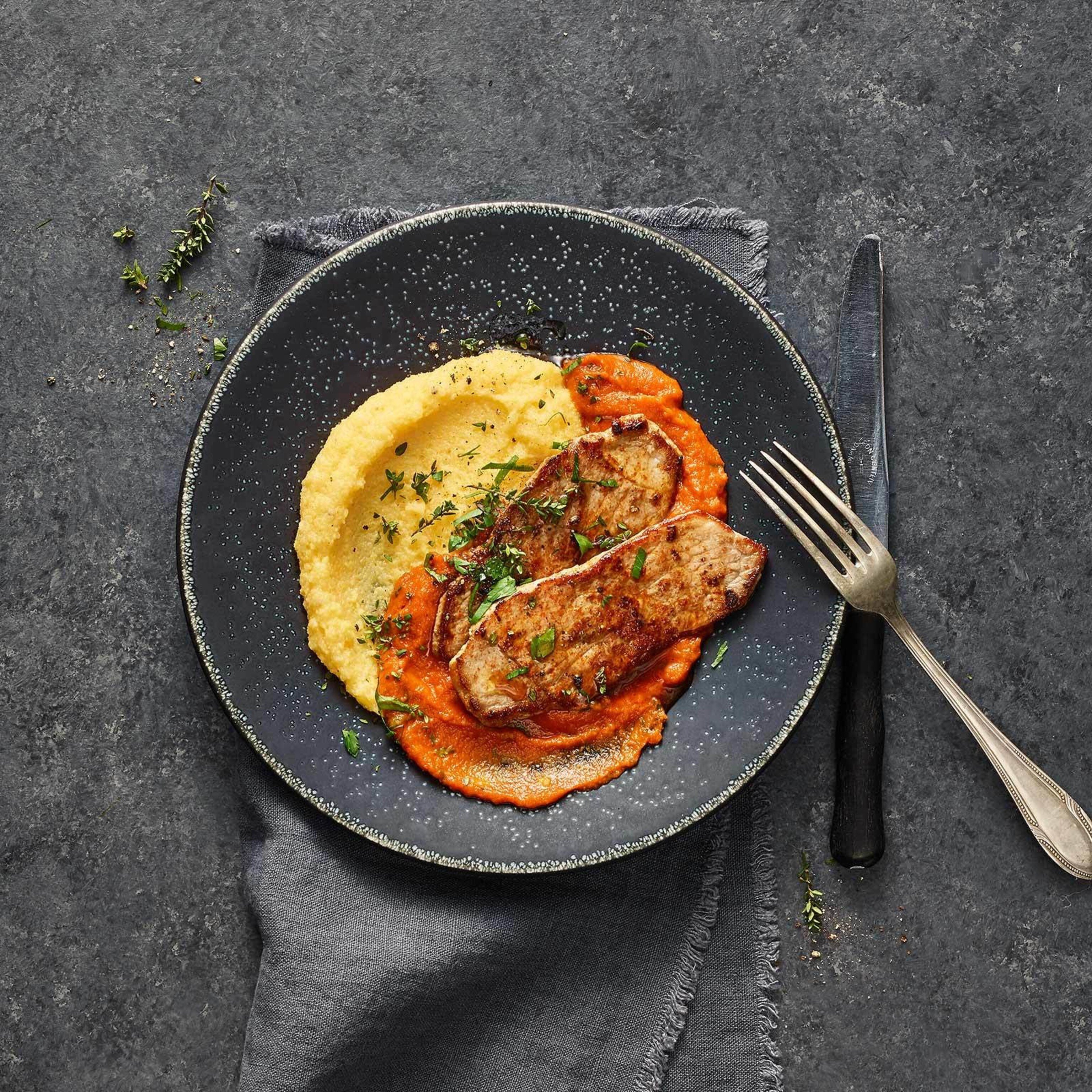 Plätzli an Gemüsesauce
