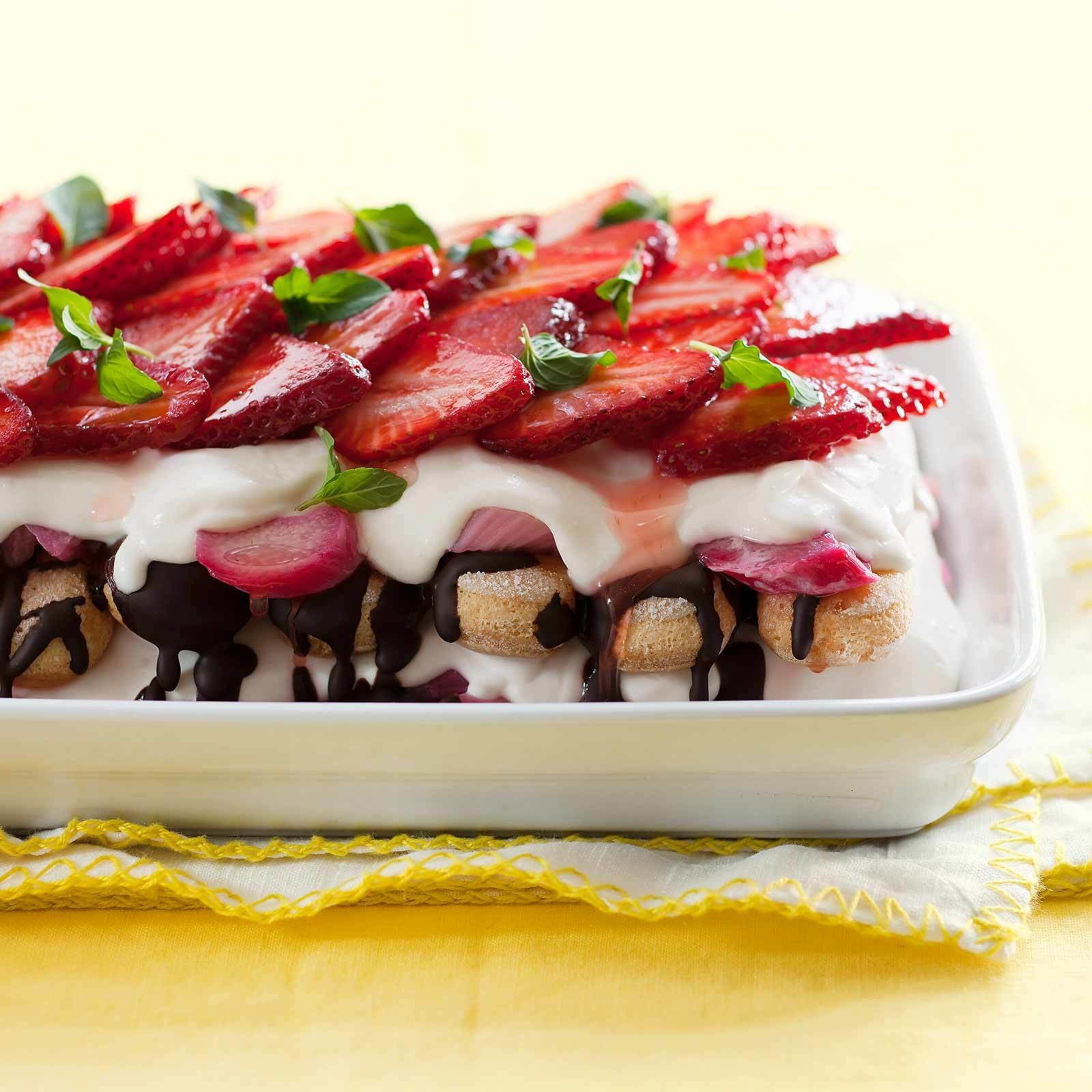 Cailler-Erdbeer-Rhabarber-Tiramisu