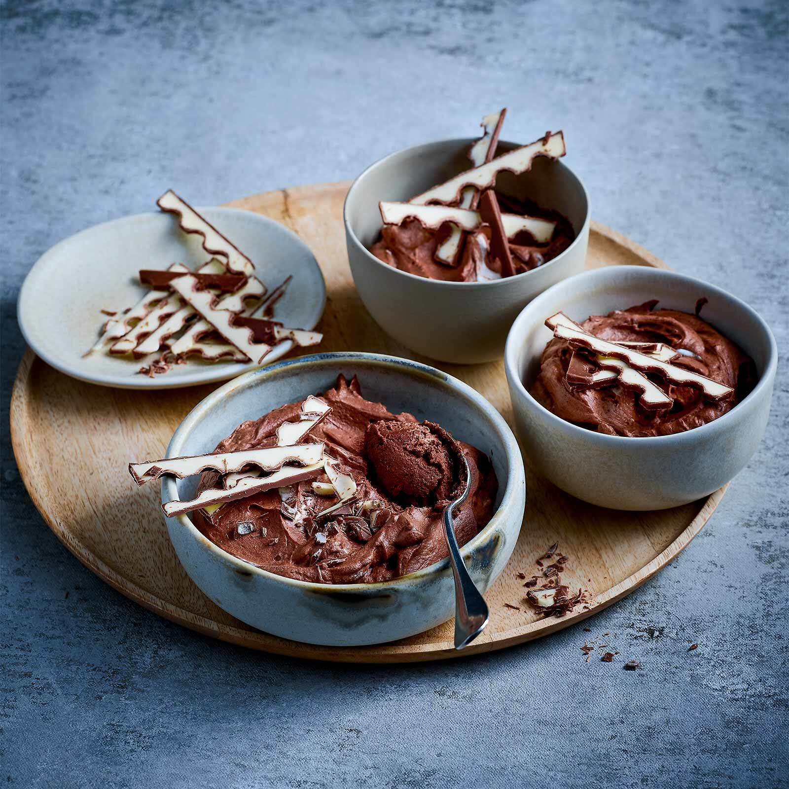 Mousse au chocolat éclair