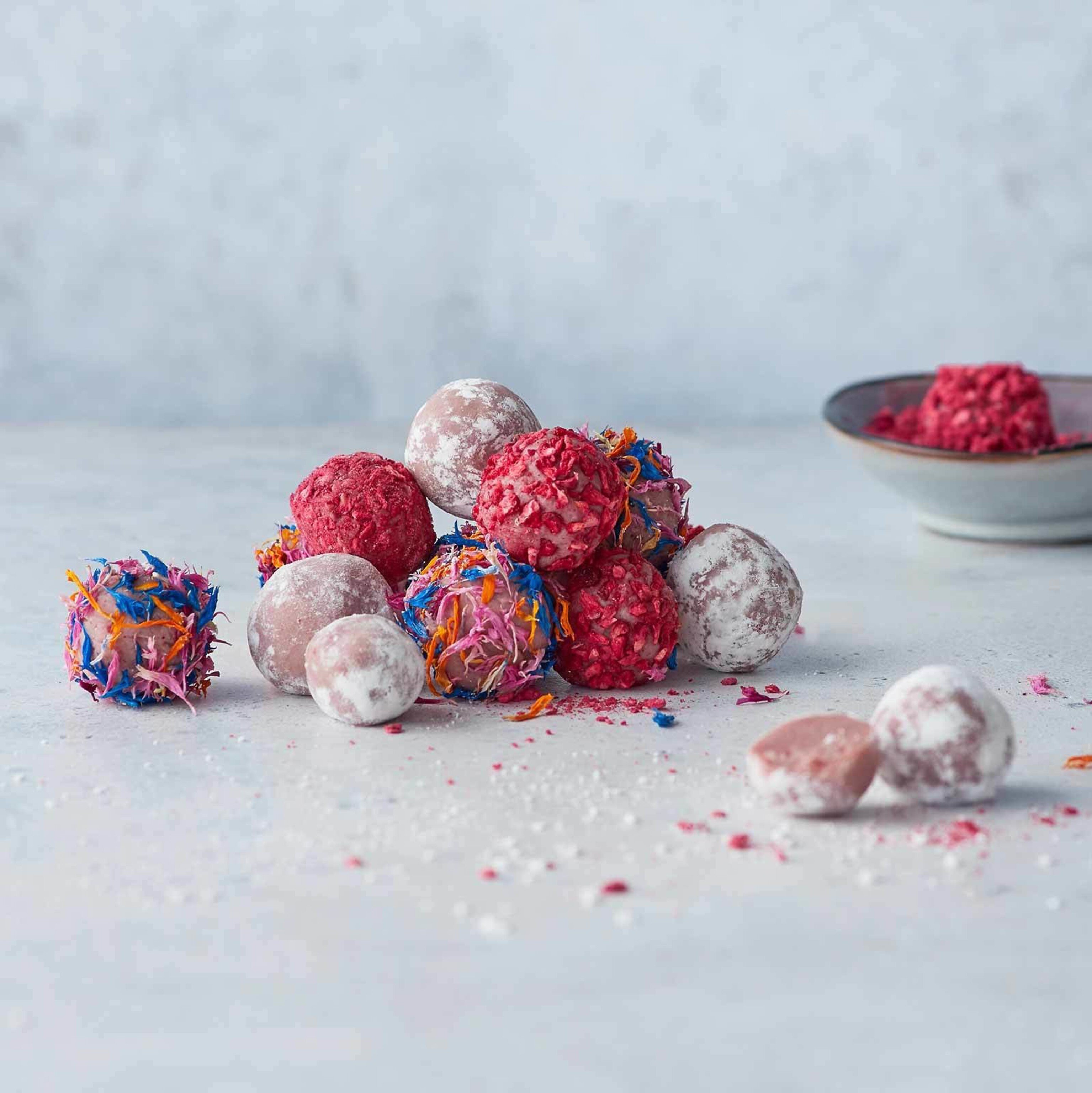 Ruby-Schokolade-Truffes