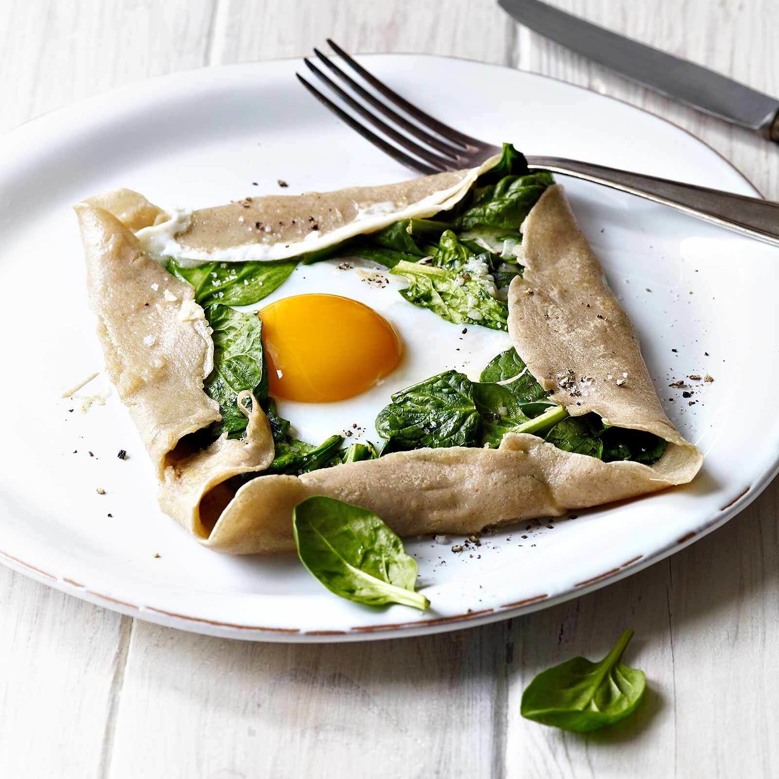 Galette mit Spinat