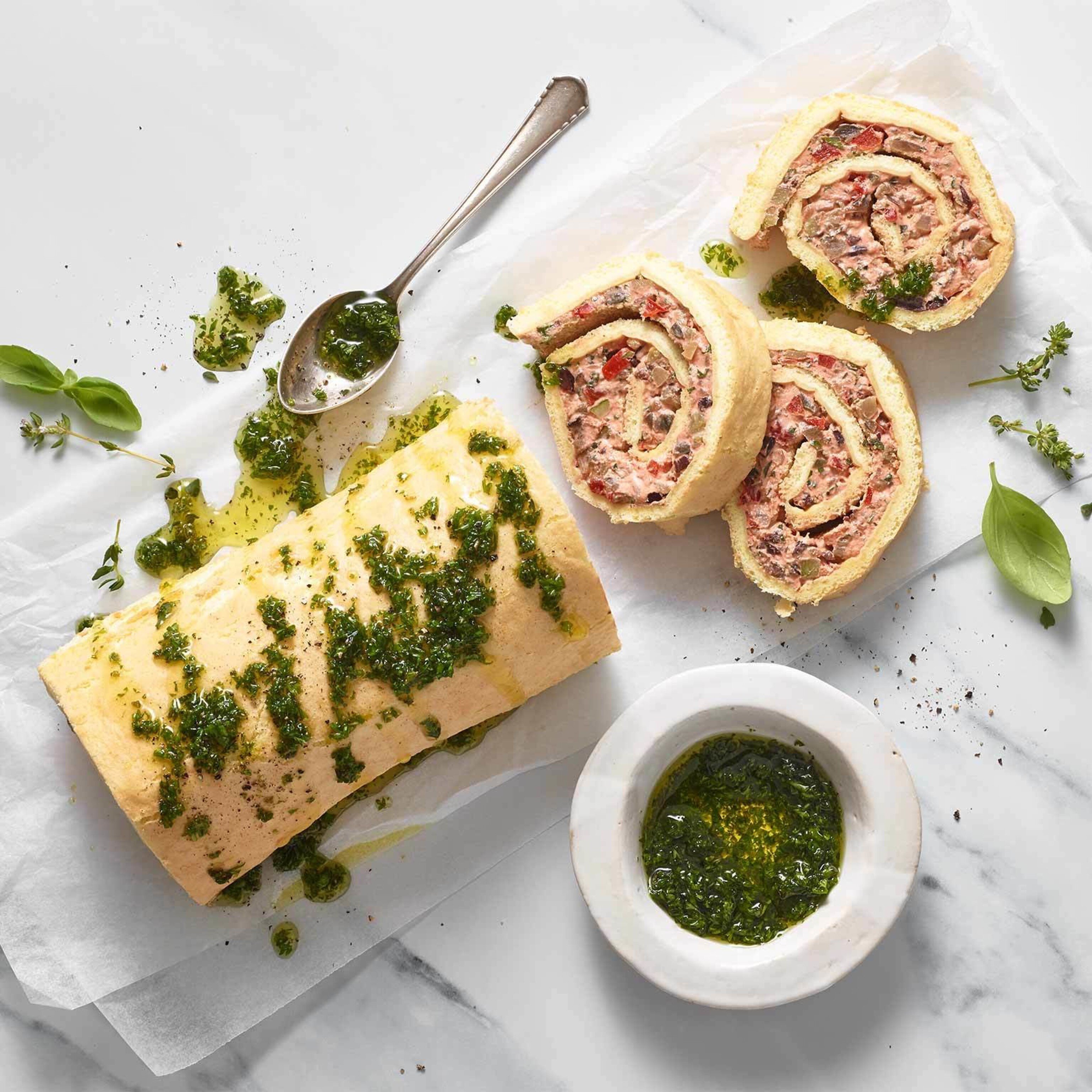Biscuit roulé méditerranéen sans gluten