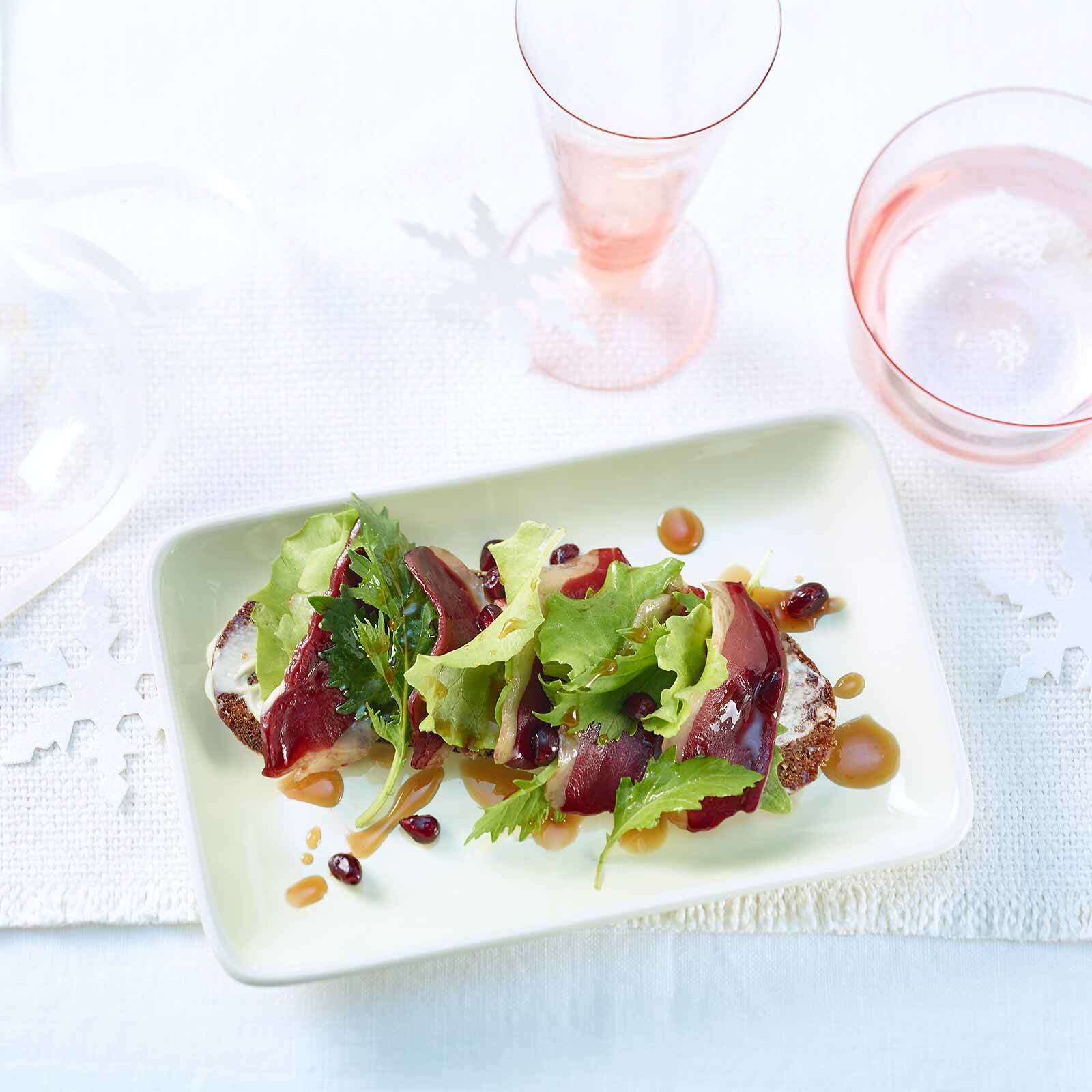 Entenbrust Smørrebrød