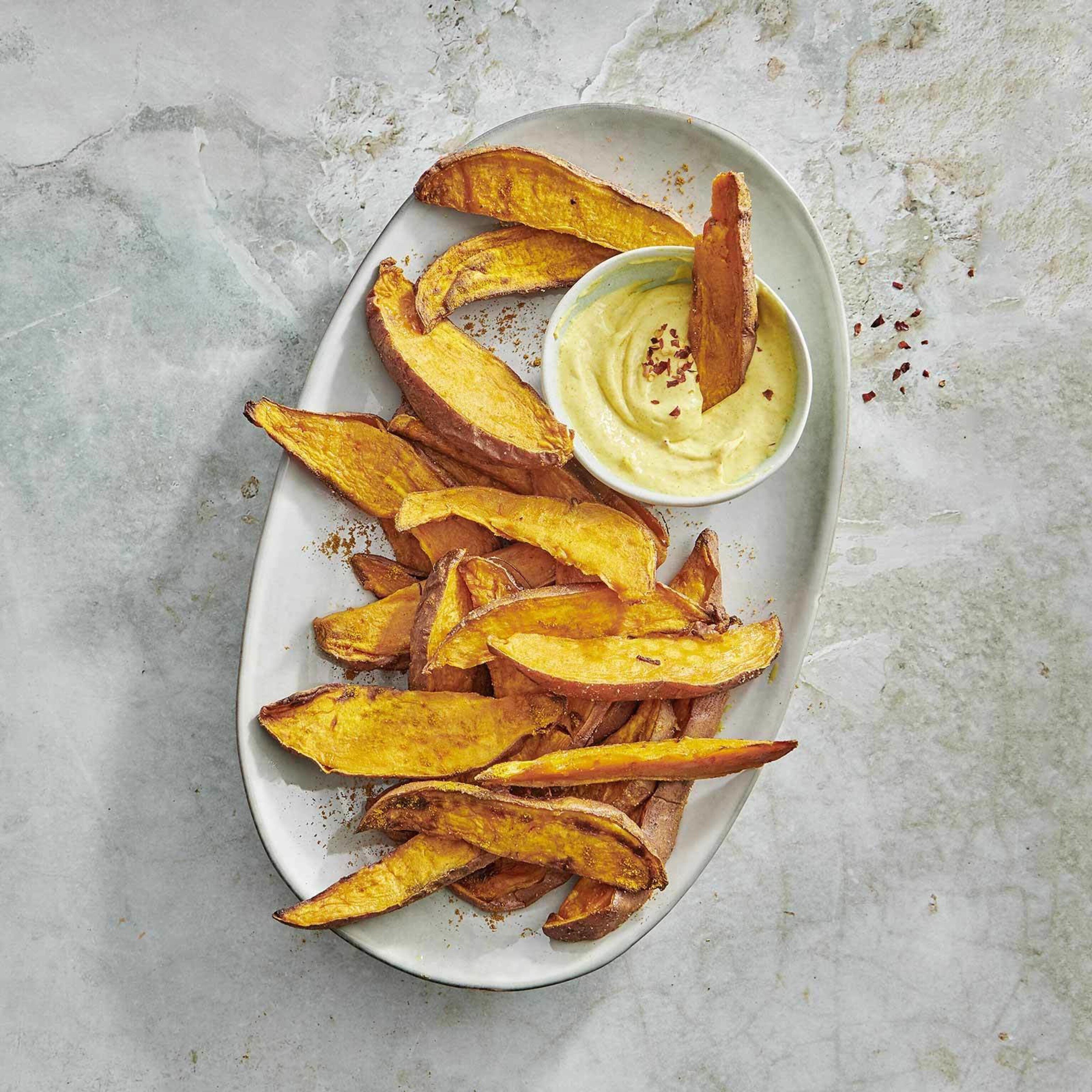 Airfryer Süsskartoffel-Wedges