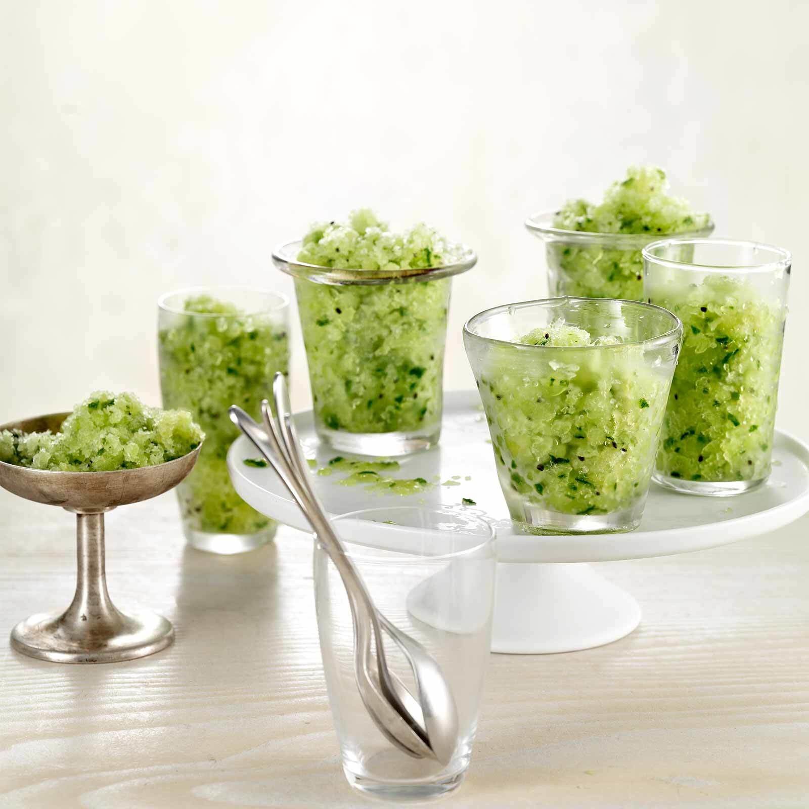 Kiwi-Gurken-Granita