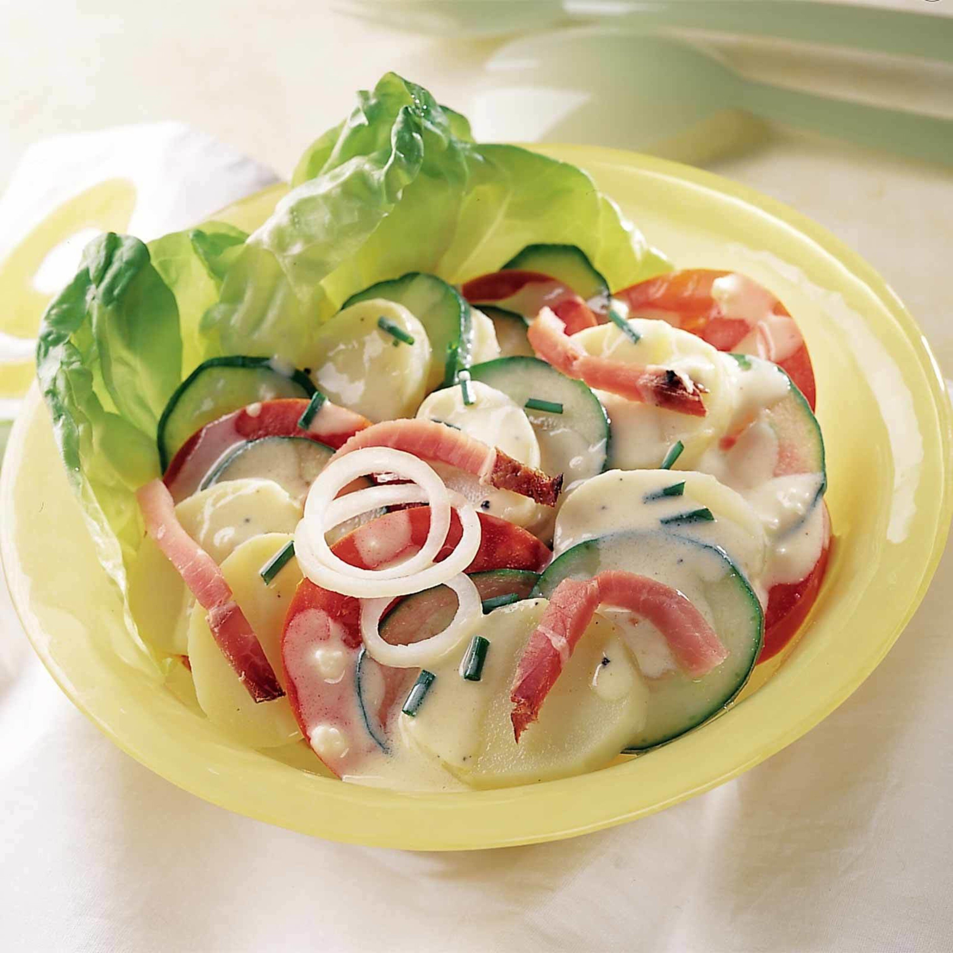 Kartoffelsalat mit Schinken