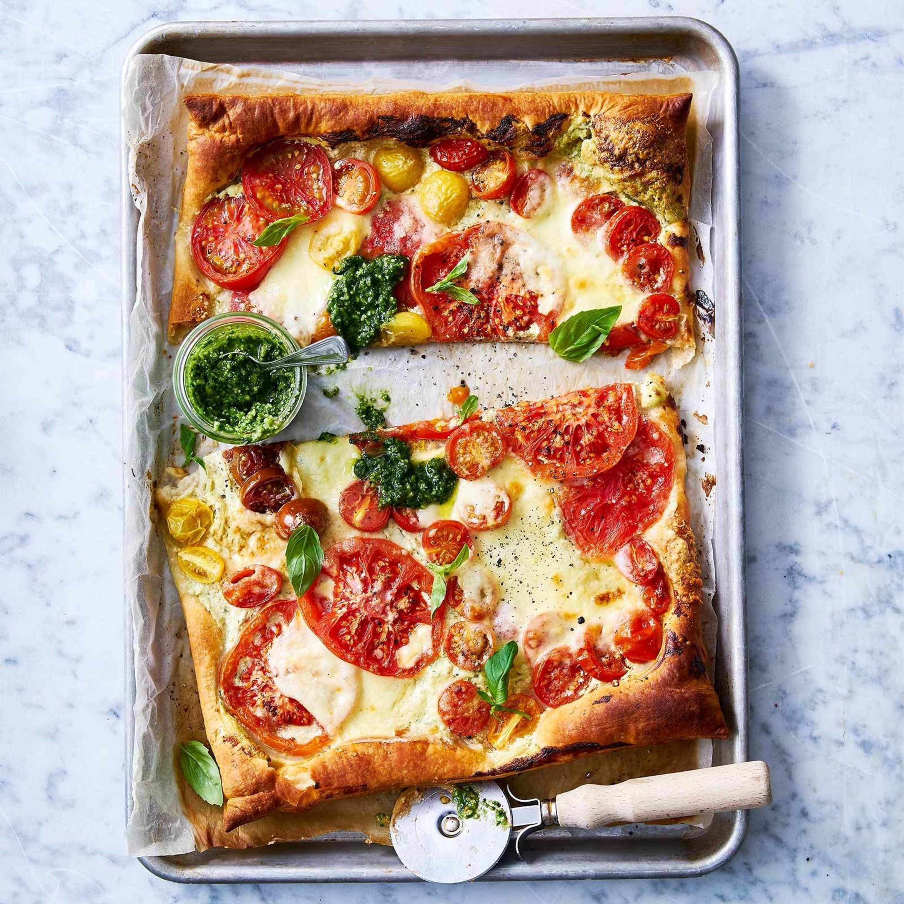 Tomaten-Tarte mit Pesto