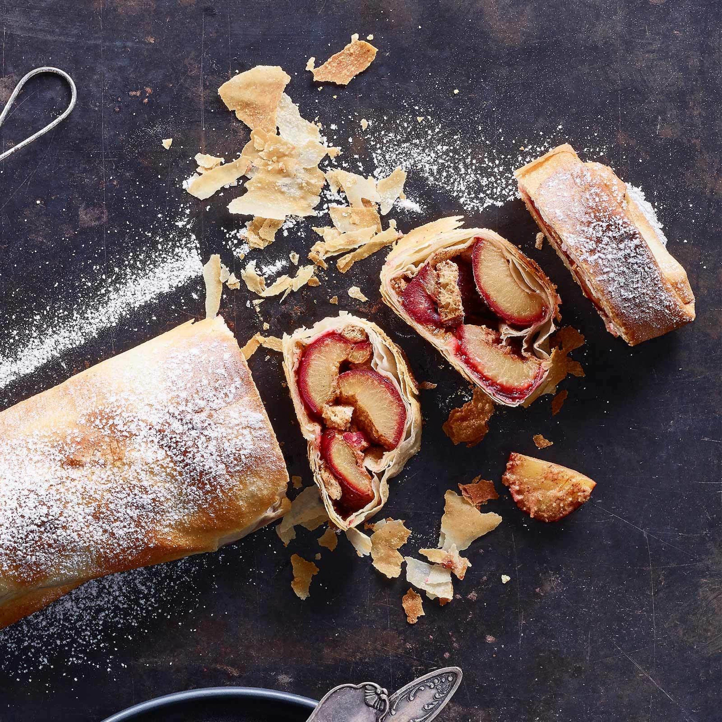Zwetschgenstrudel ohne Nüsse